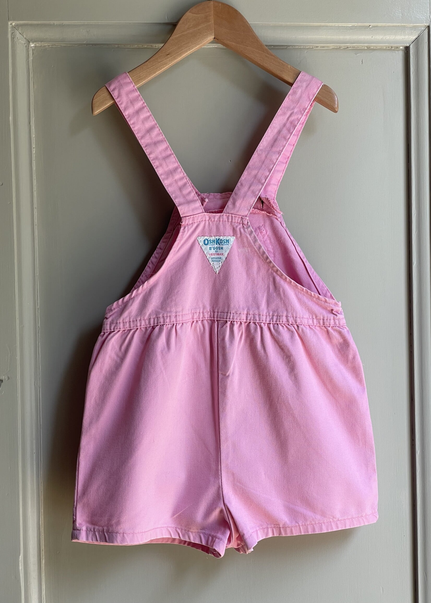OshKosh Pink Denim Shortall 4y