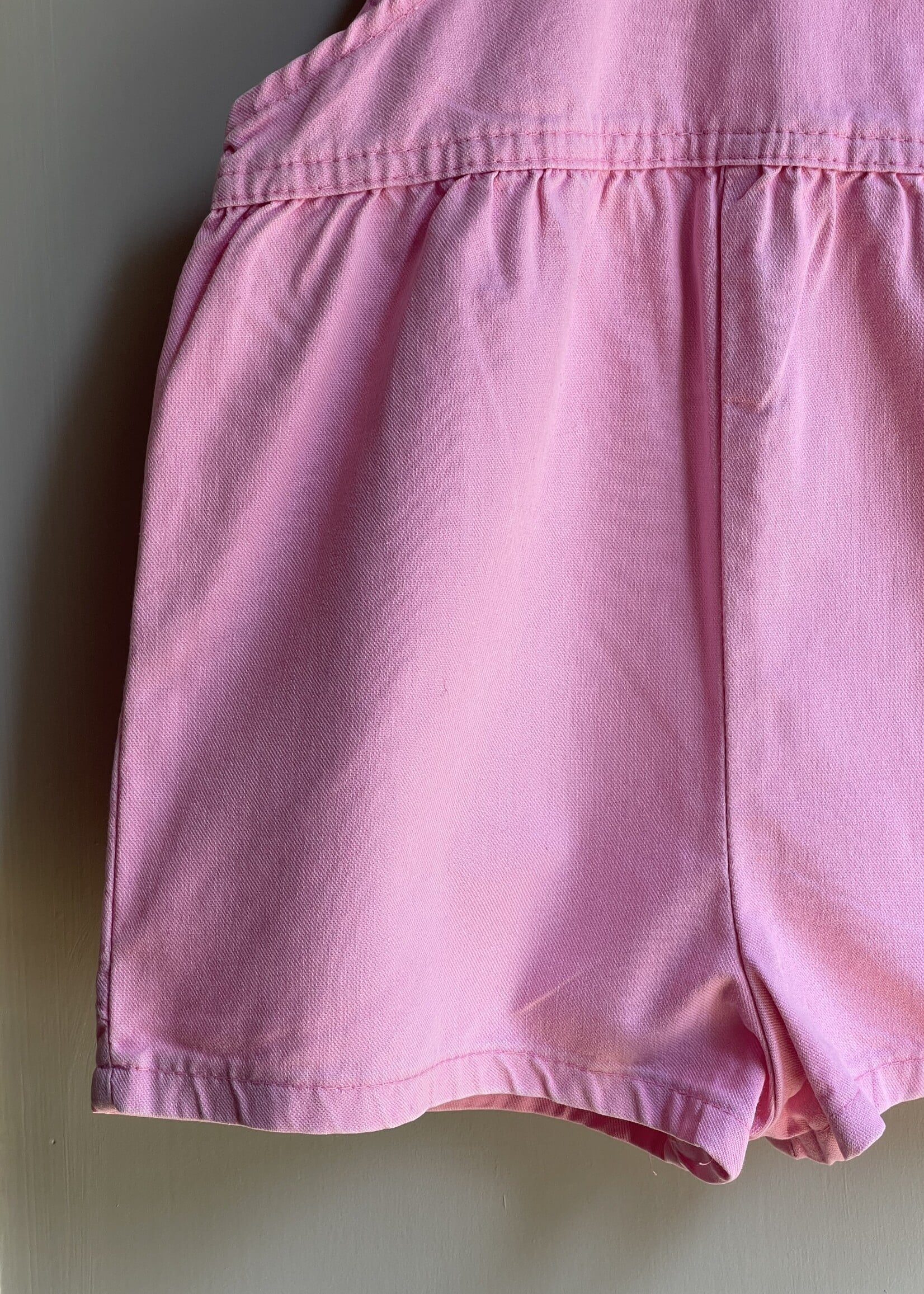 OshKosh Pink Denim Shortall 4y