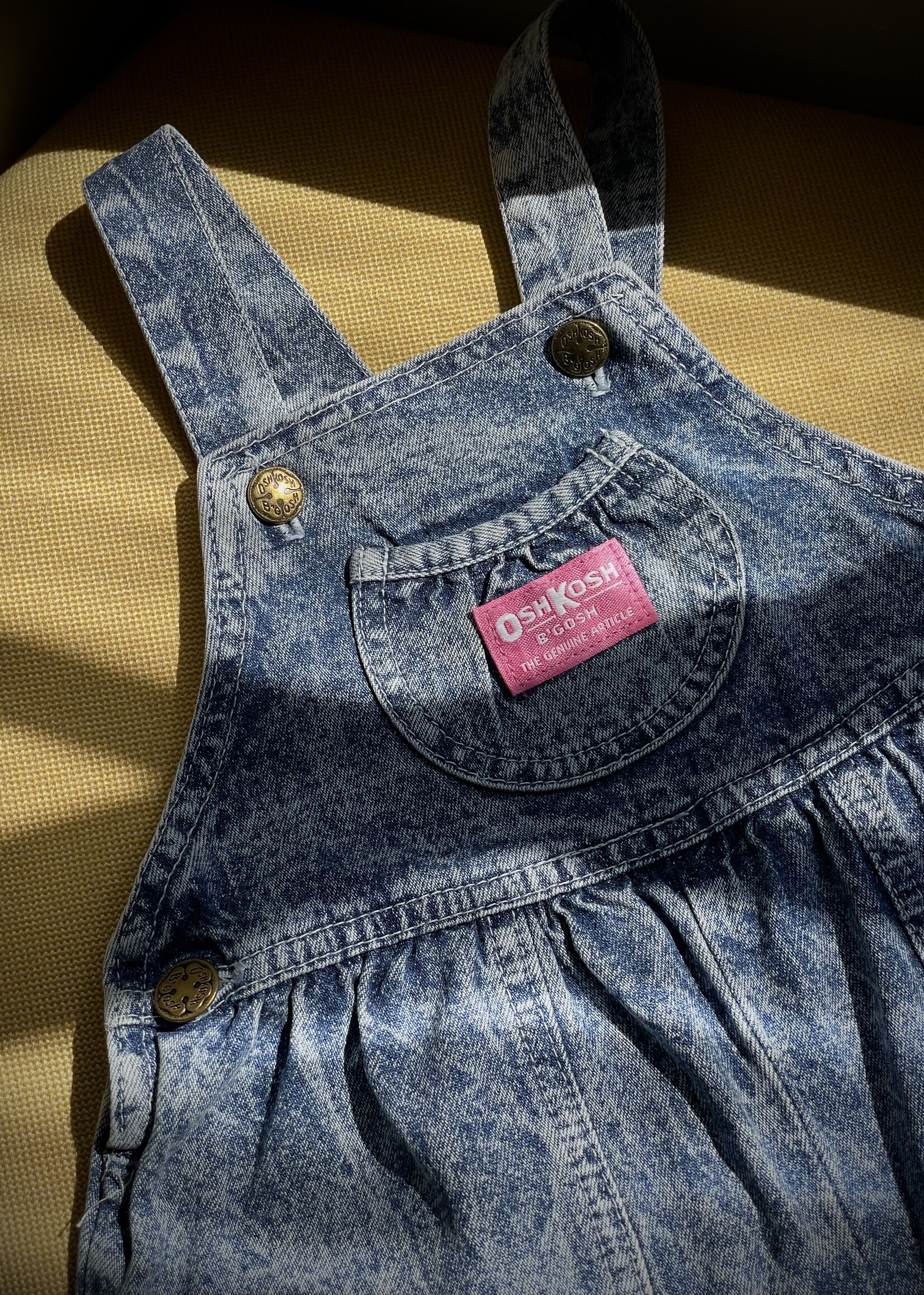 OshKosh Acid Denim Bubble Dungarees 18m