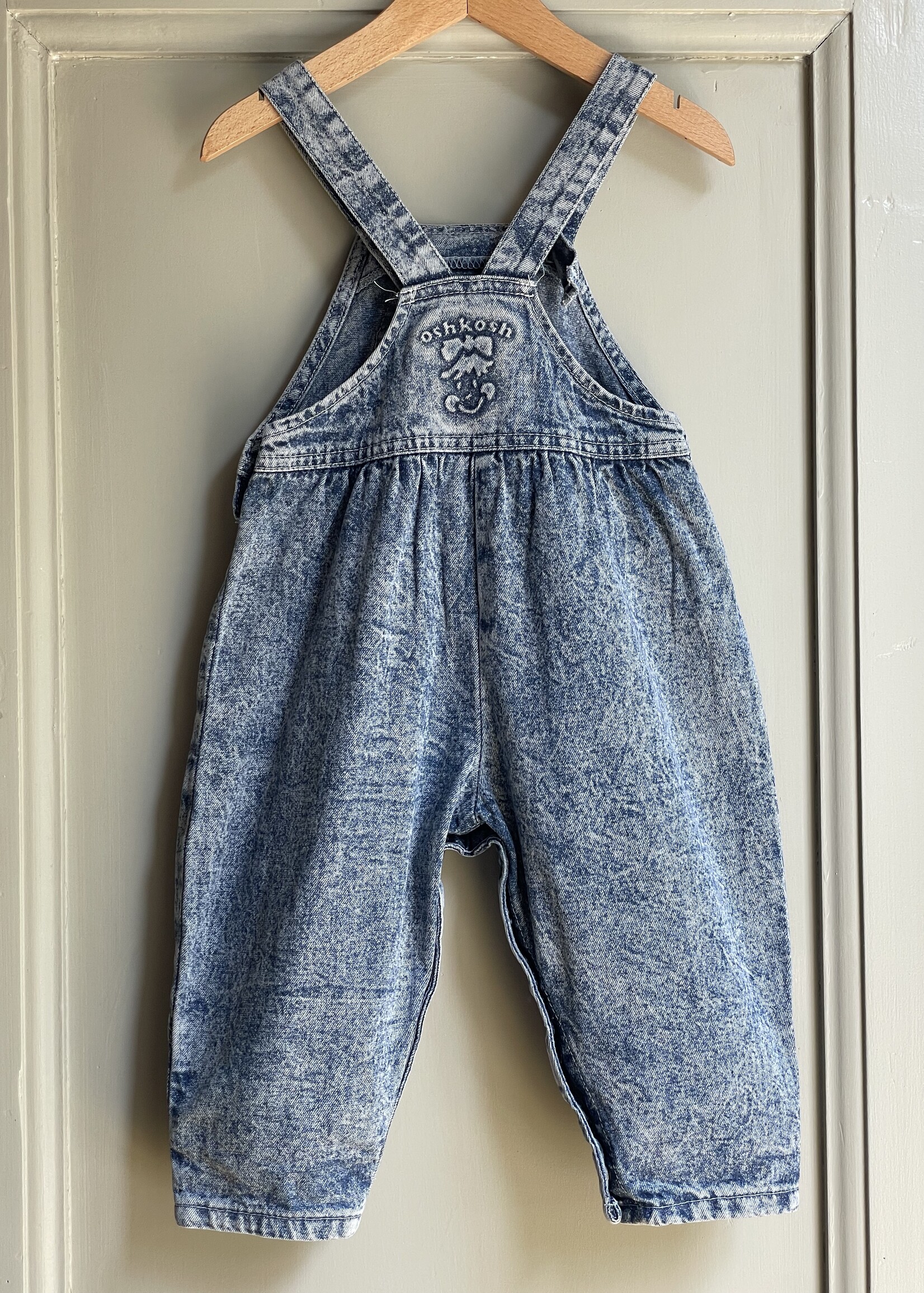 OshKosh Acid Denim Bubble Dungarees 18m