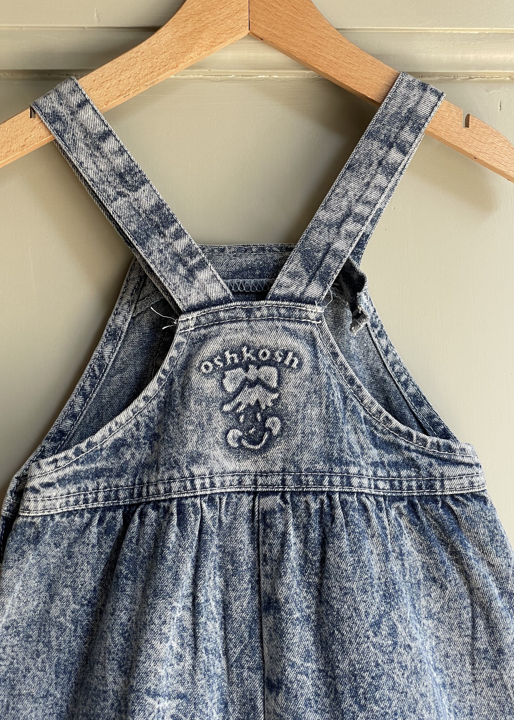 OshKosh Acid Denim Bubble Dungarees 18m