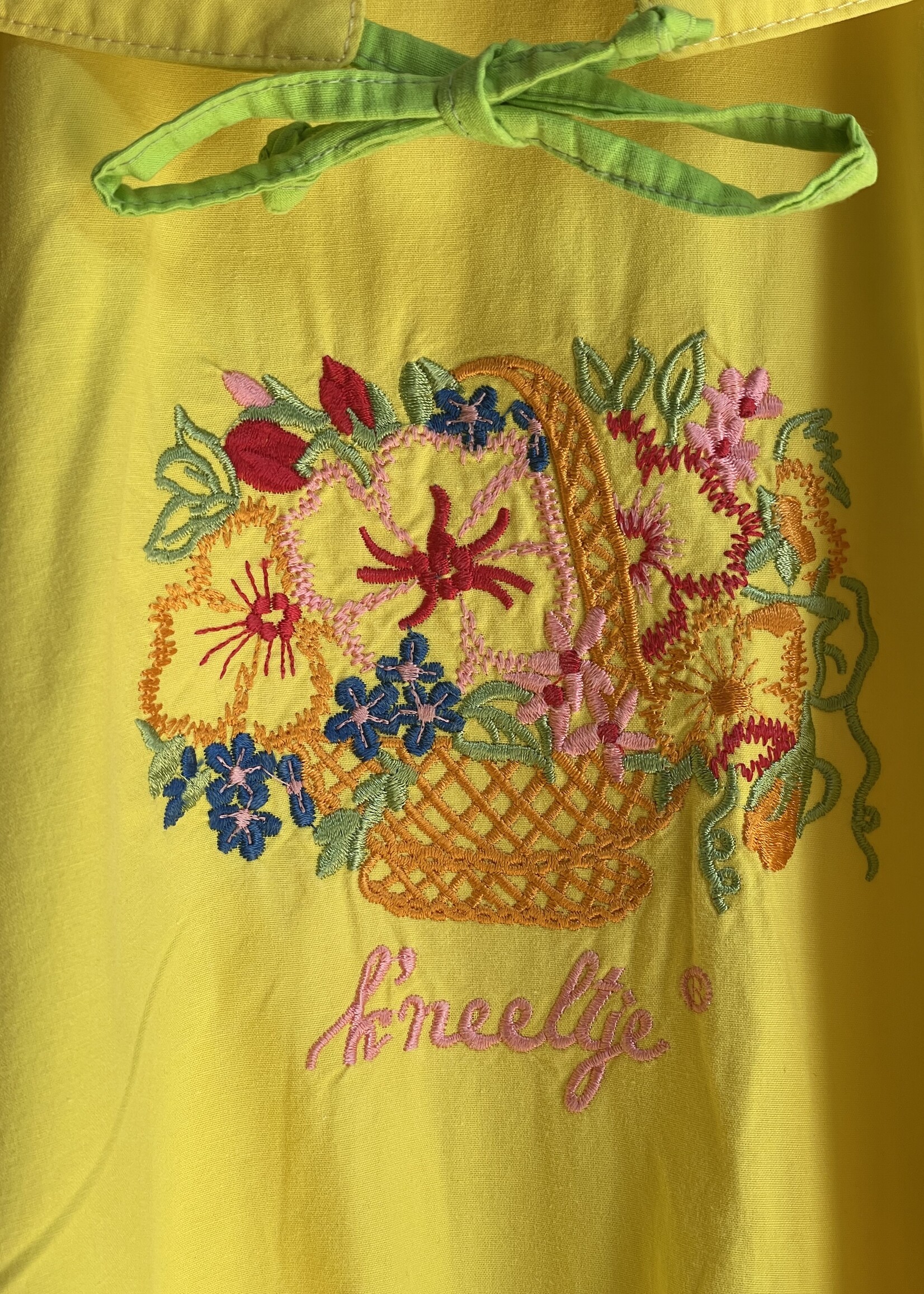 K'neeltje Bright Yellow Frilly Dress 10y