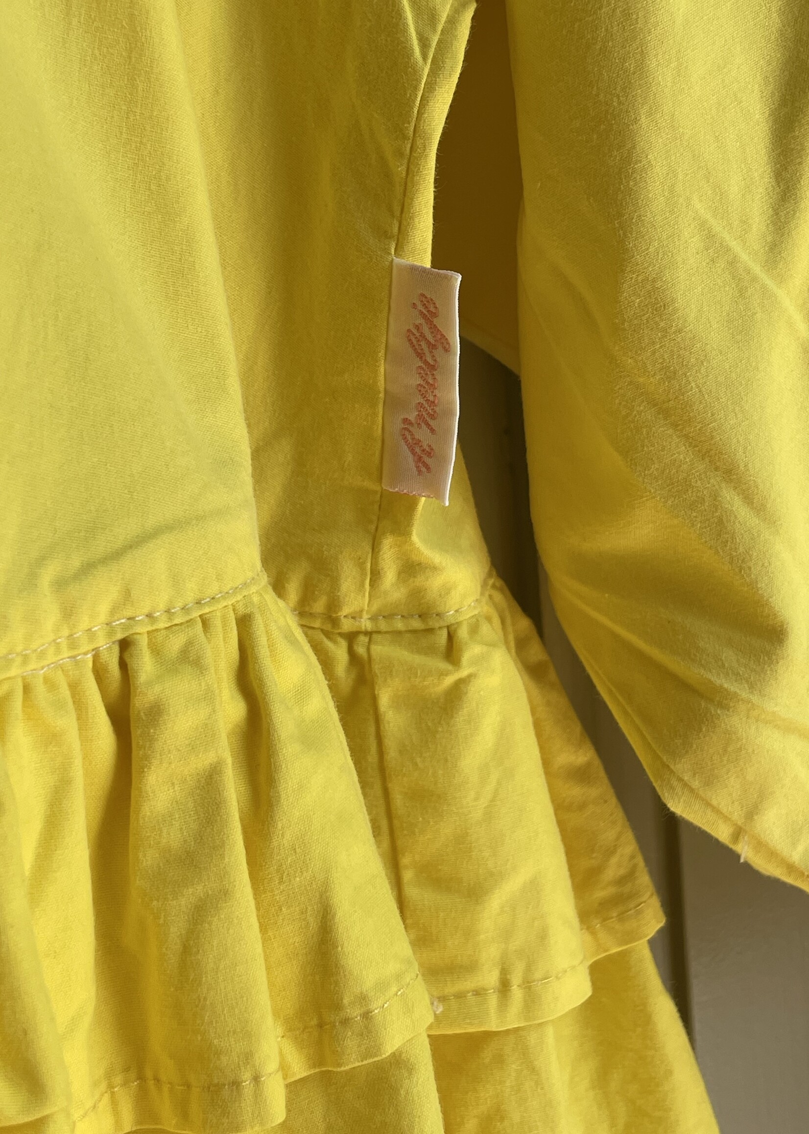 K'neeltje Bright Yellow Frilly Dress 10y