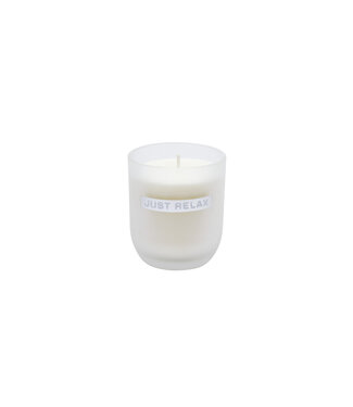 JUST RELAX Candle jar cozy blossom - frosted milk