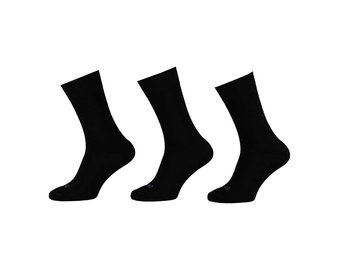 Merino wollen sokken met voetbed heren 3-pack