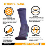 Uphillsport stevige dames merino wollen wandelsokken 7034