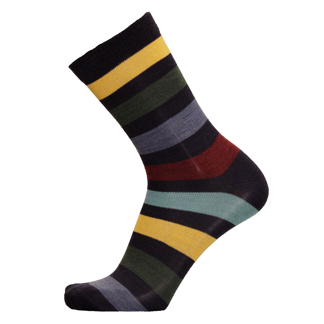 Uphillsport gestreepte wollen Lifestyle sokken 8784