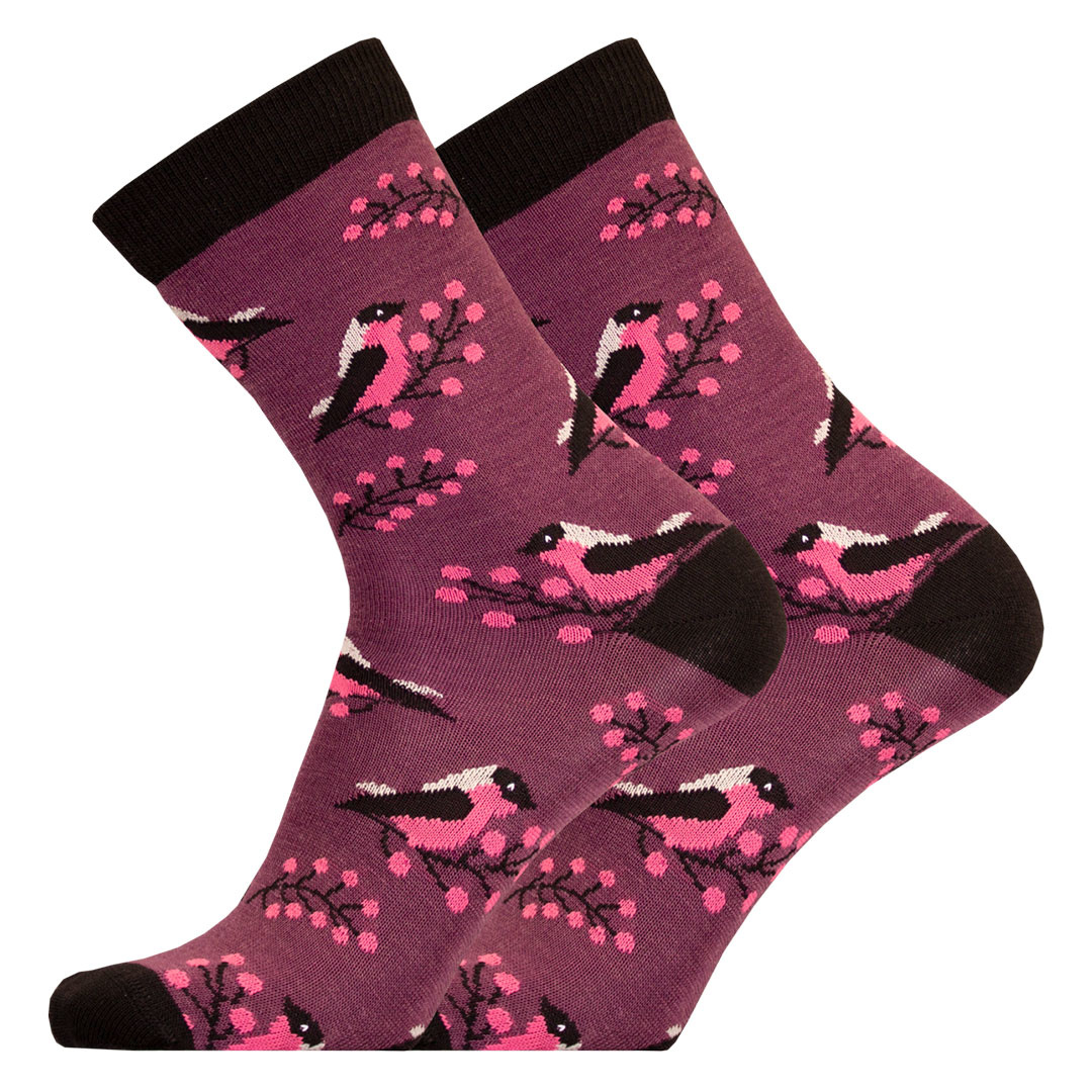 Uphillsport merino sokken met vogels lifestyle 7292