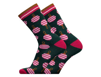 Kerstballen Merino Wollen Sokken