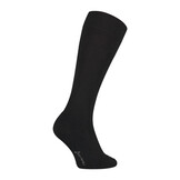 Soga nette en dunne merino wollen kniekousen met badstof voetbed S14