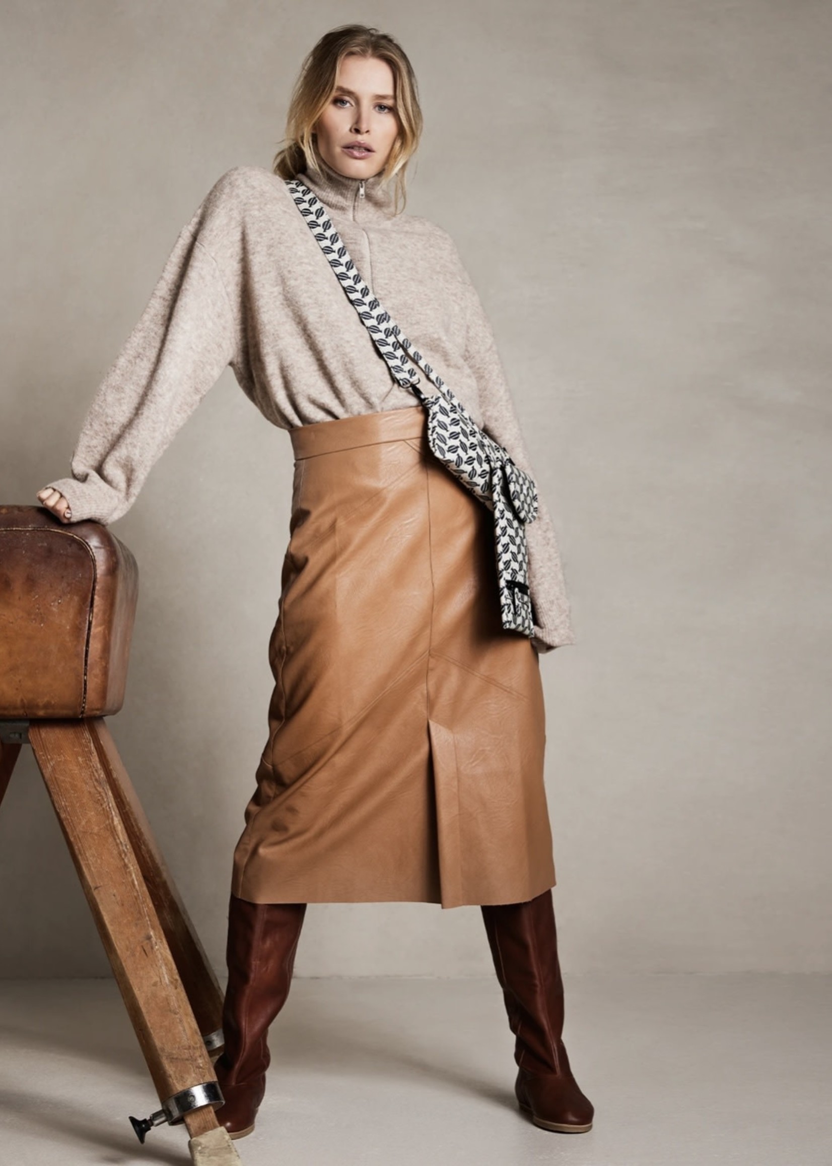 leather skirt vegan