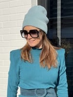 Guts & Goats Turquoise Lurex Beanie