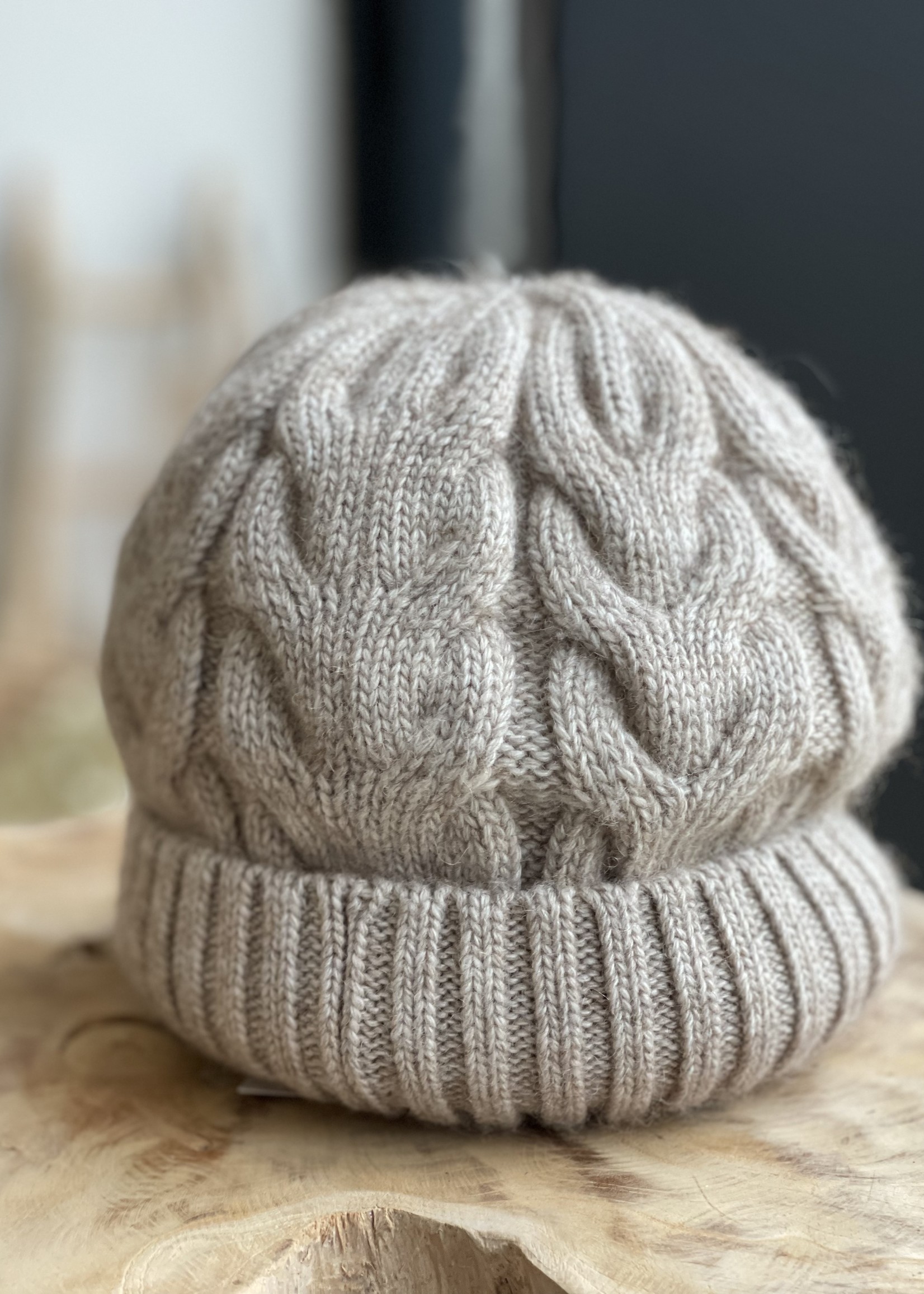 Guts & Goats Creme Cable Beanie