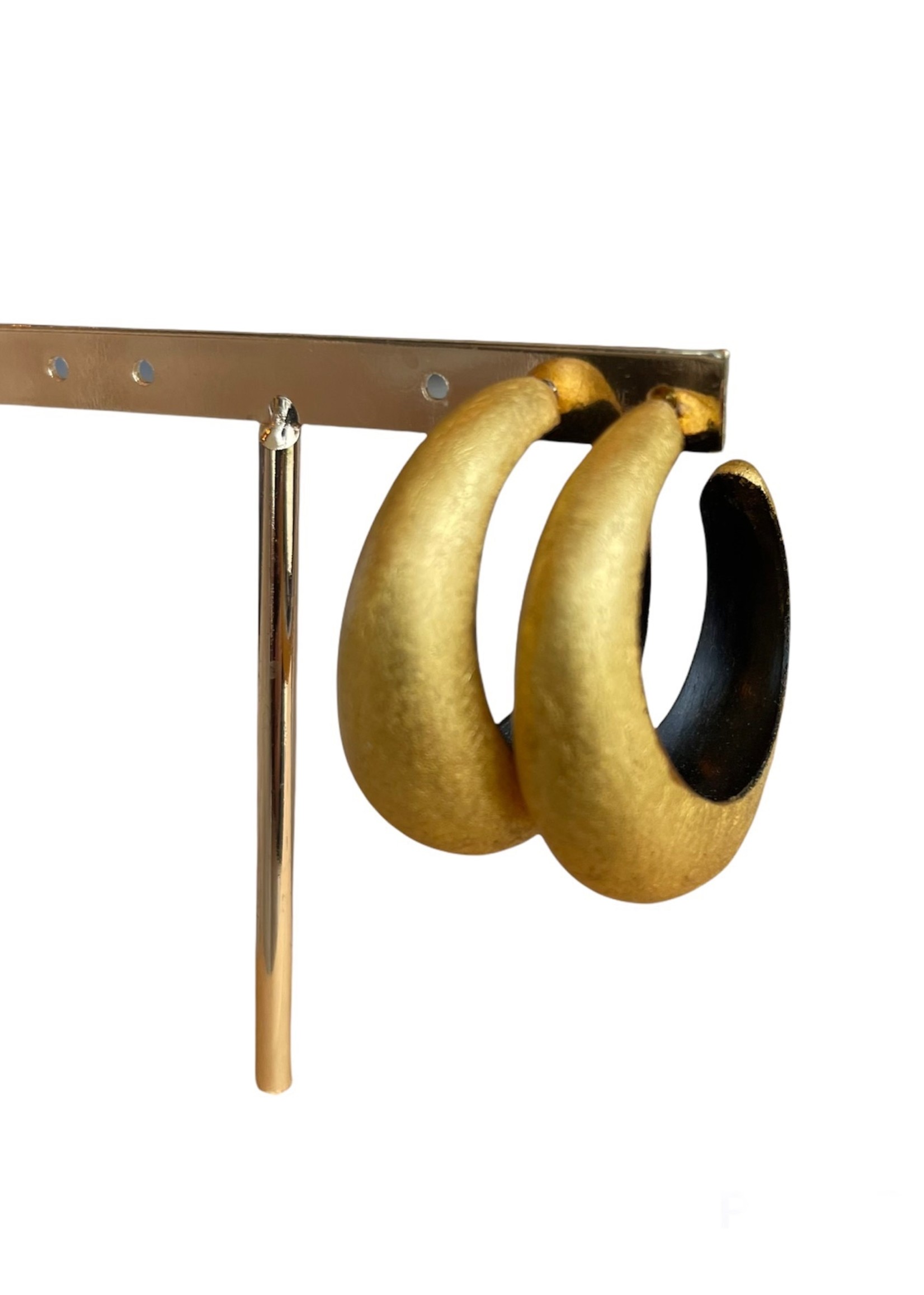 Guts & Goats Round Ebony Loops with Gold