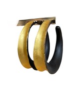 Guts & Goats Concave Hoops With Gold