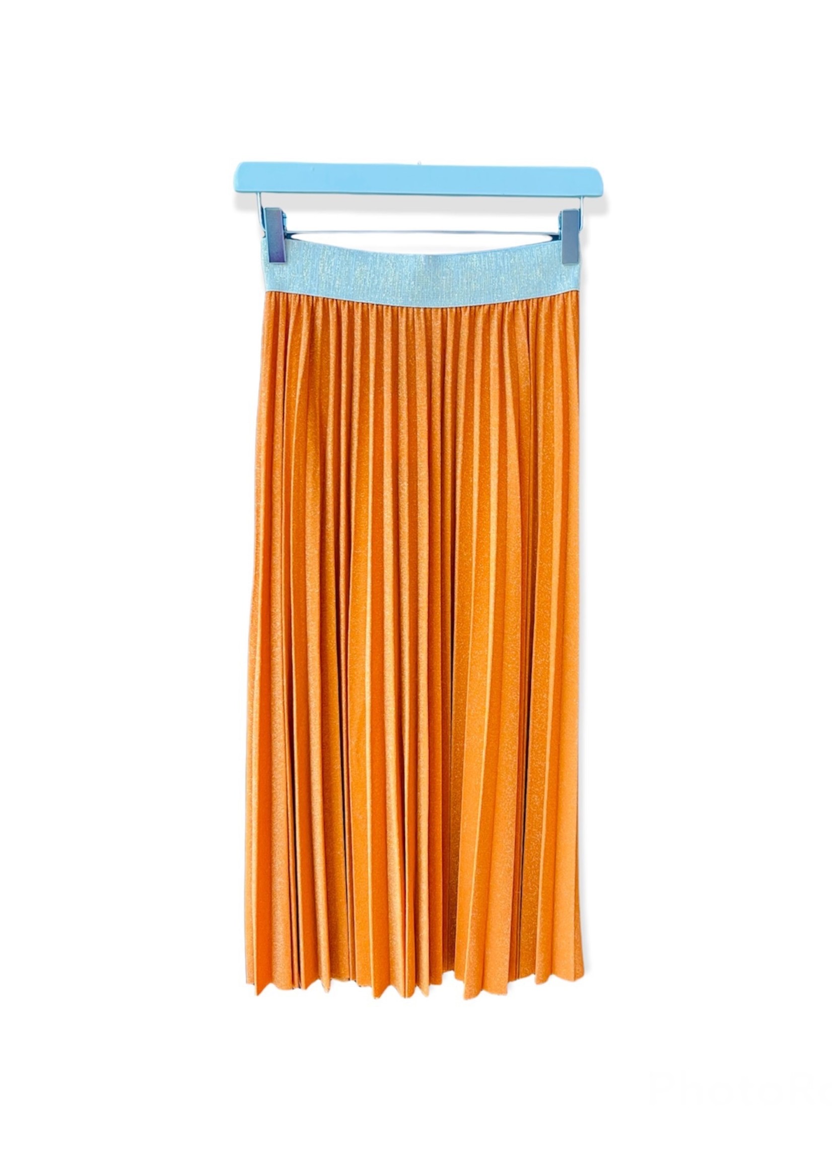 Guts & Goats Orange Plisse Skirt