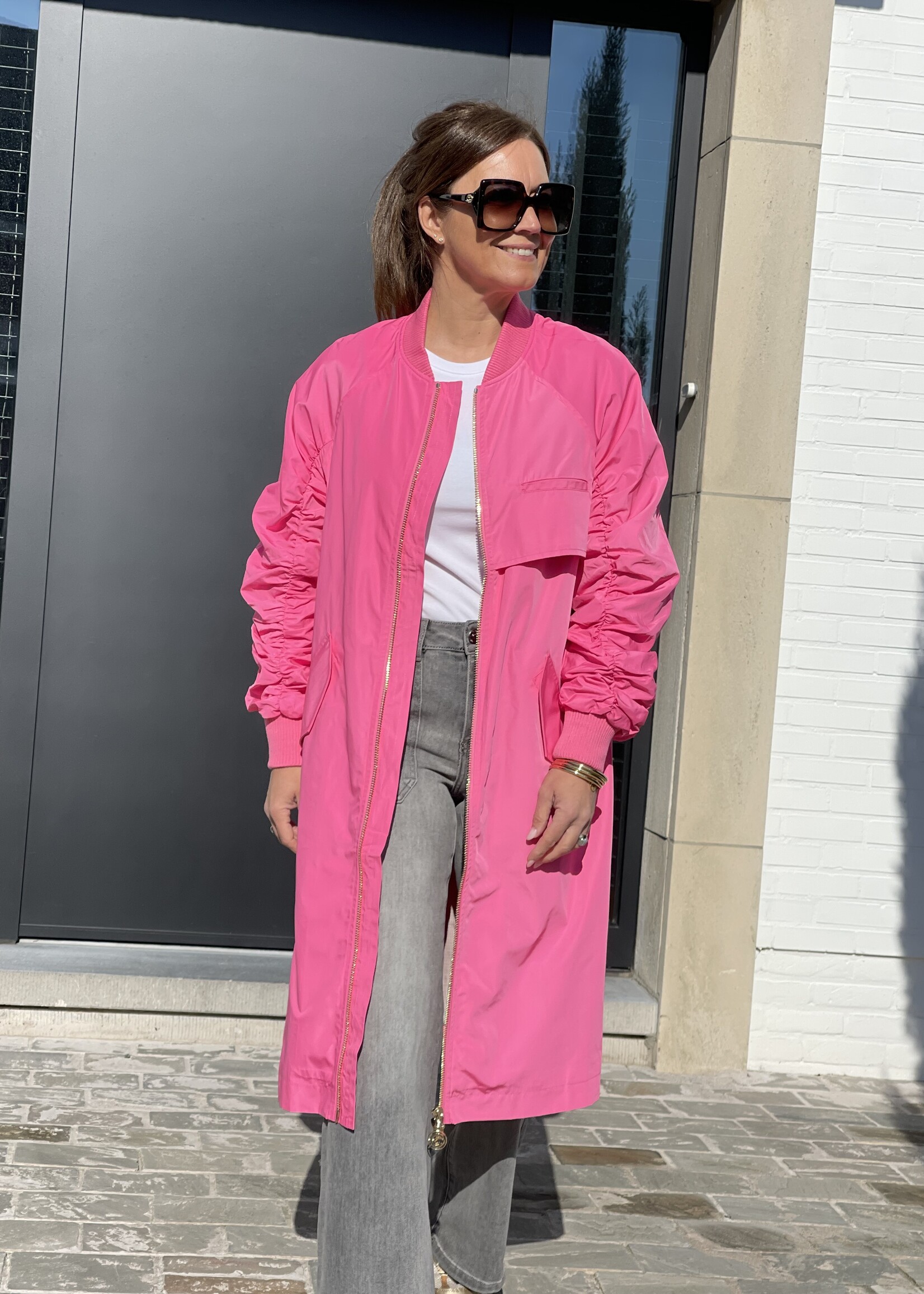 Pink Bomber Jacket