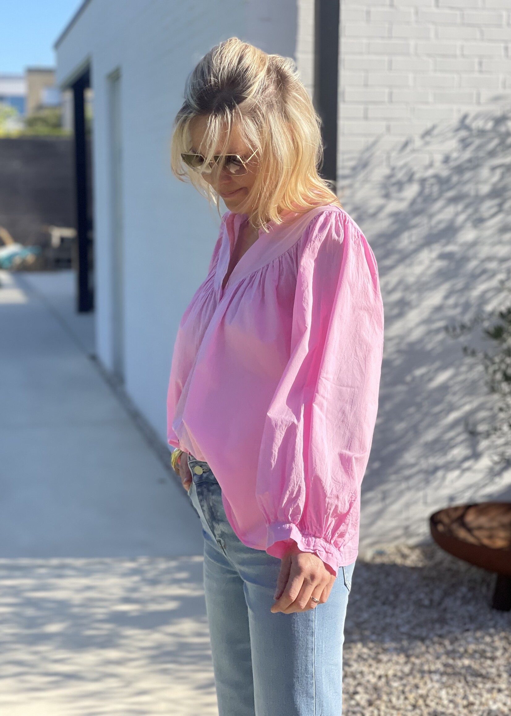 Guts & Goats Charlotte Pink Blouse