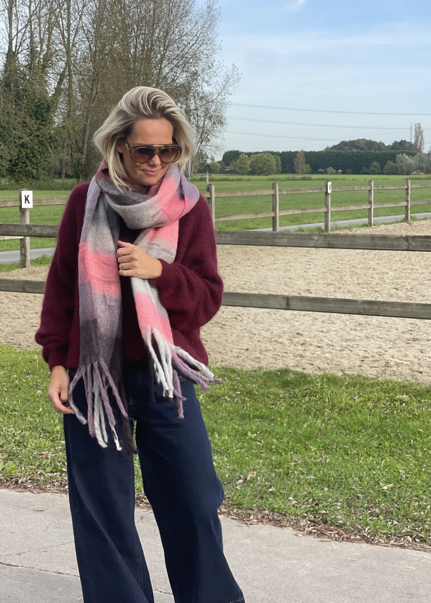 Guts & Goats Pink Scarf