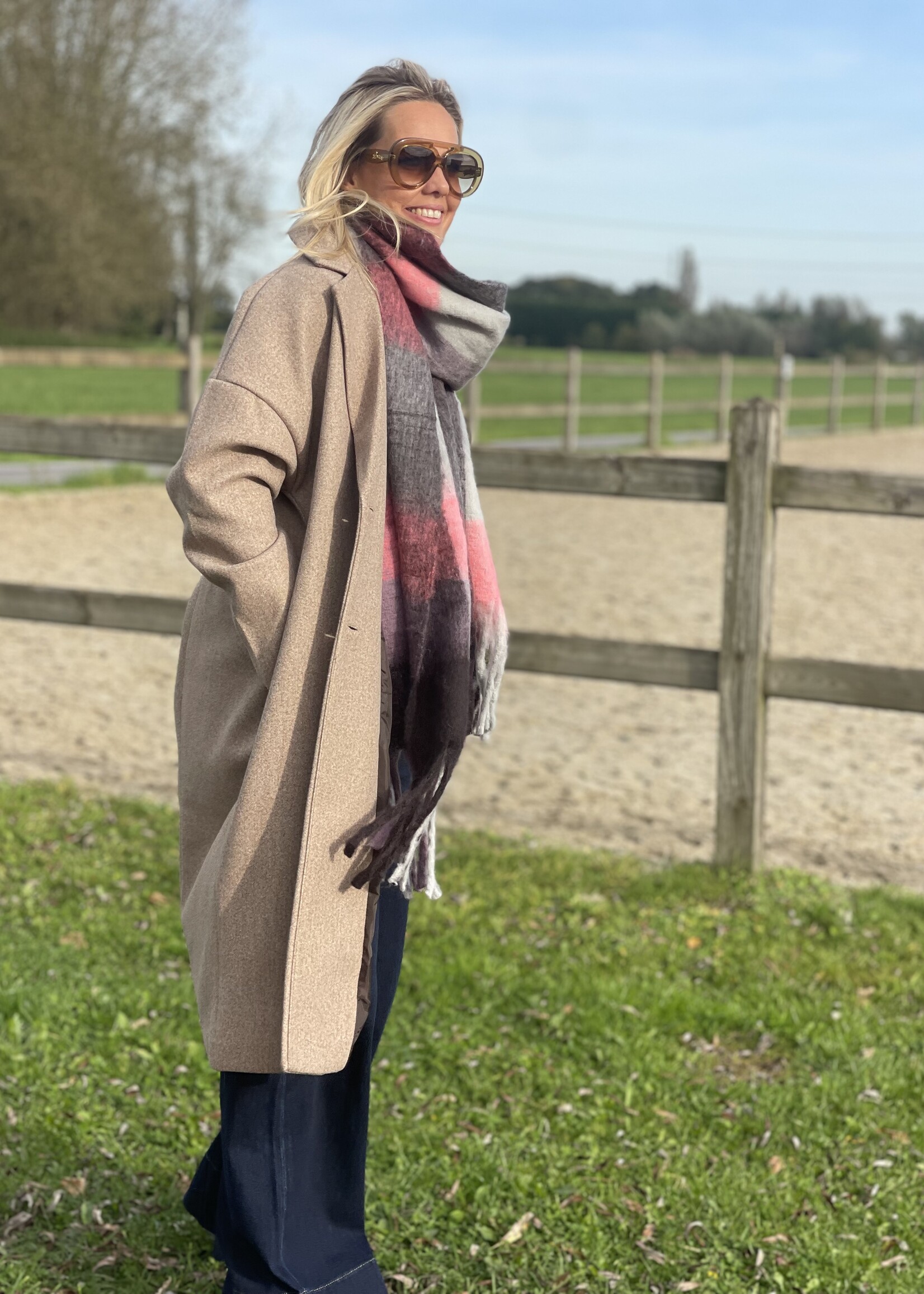 Guts & Goats Pink Scarf