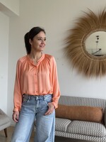 Guts & Goats Milly Coral Blouse