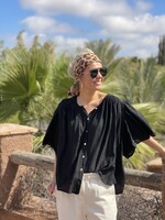 Guts & Goats Selma Black Blouse