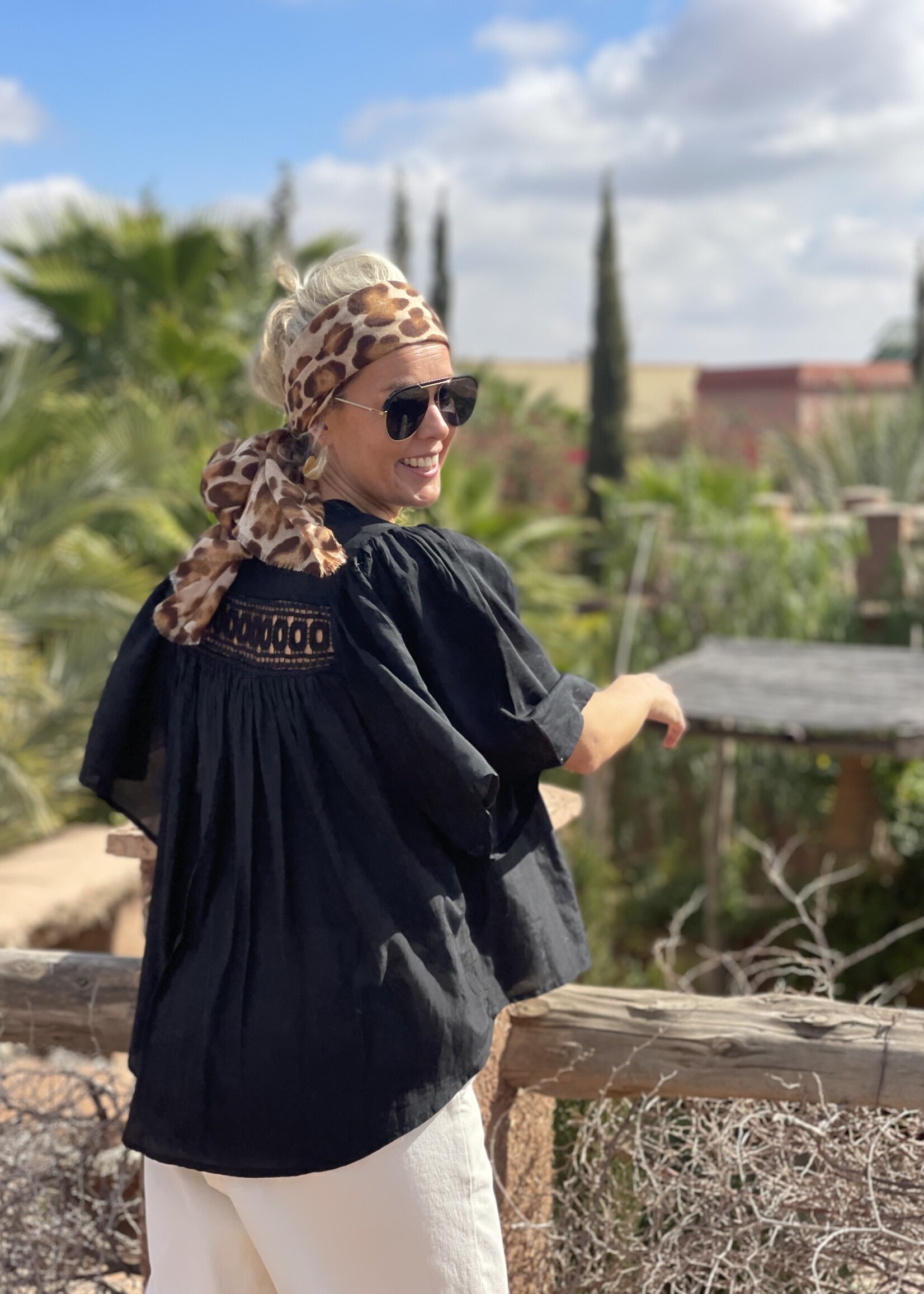 Guts & Goats Selma Black Blouse