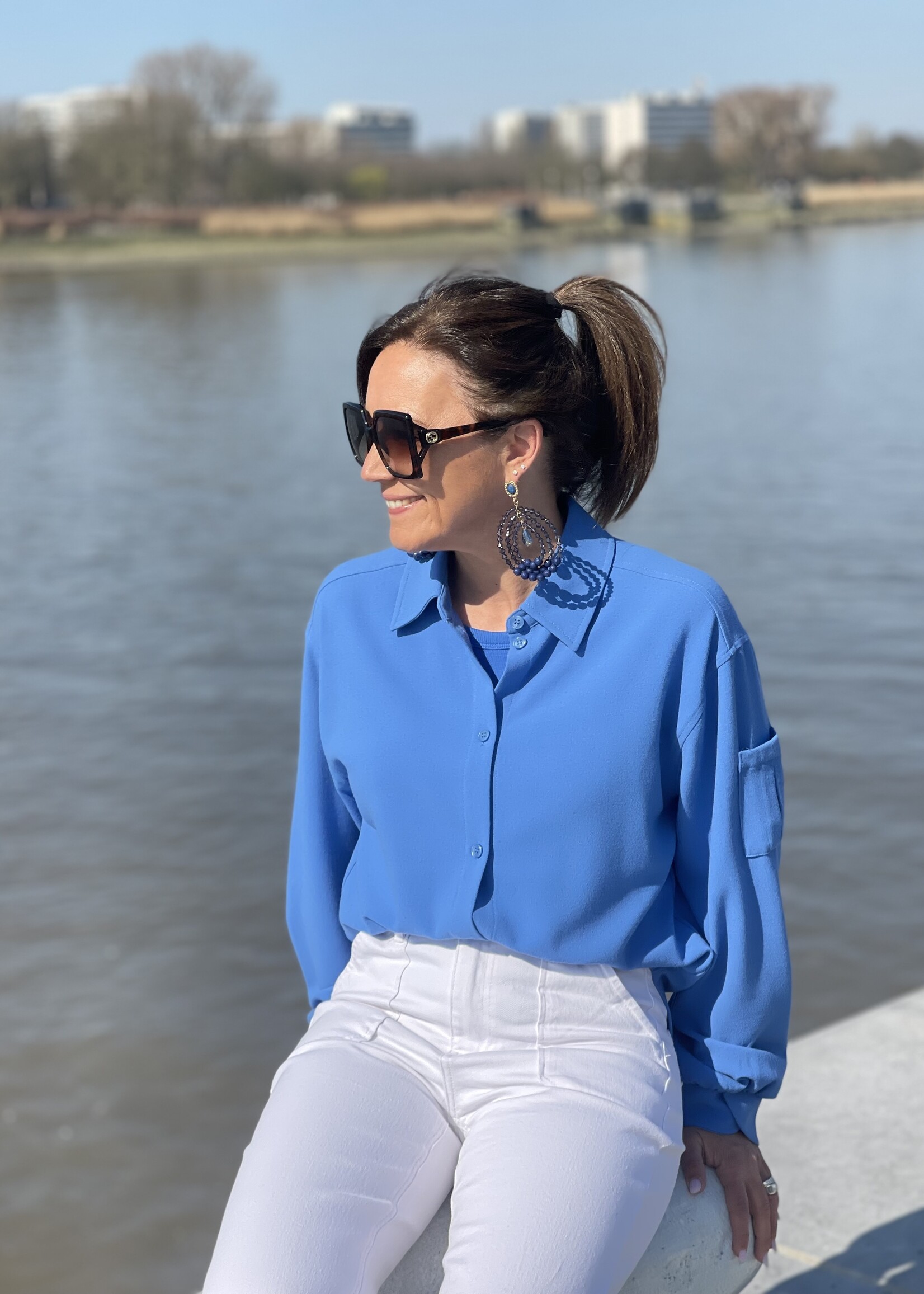 Guts & Goats Milly Blue Shirt
