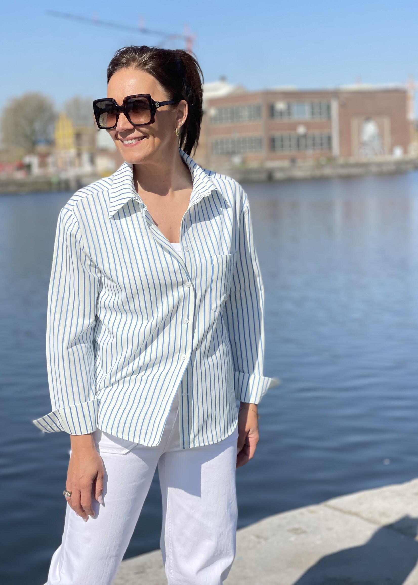 Guts & Goats Moletta Blue Blouse