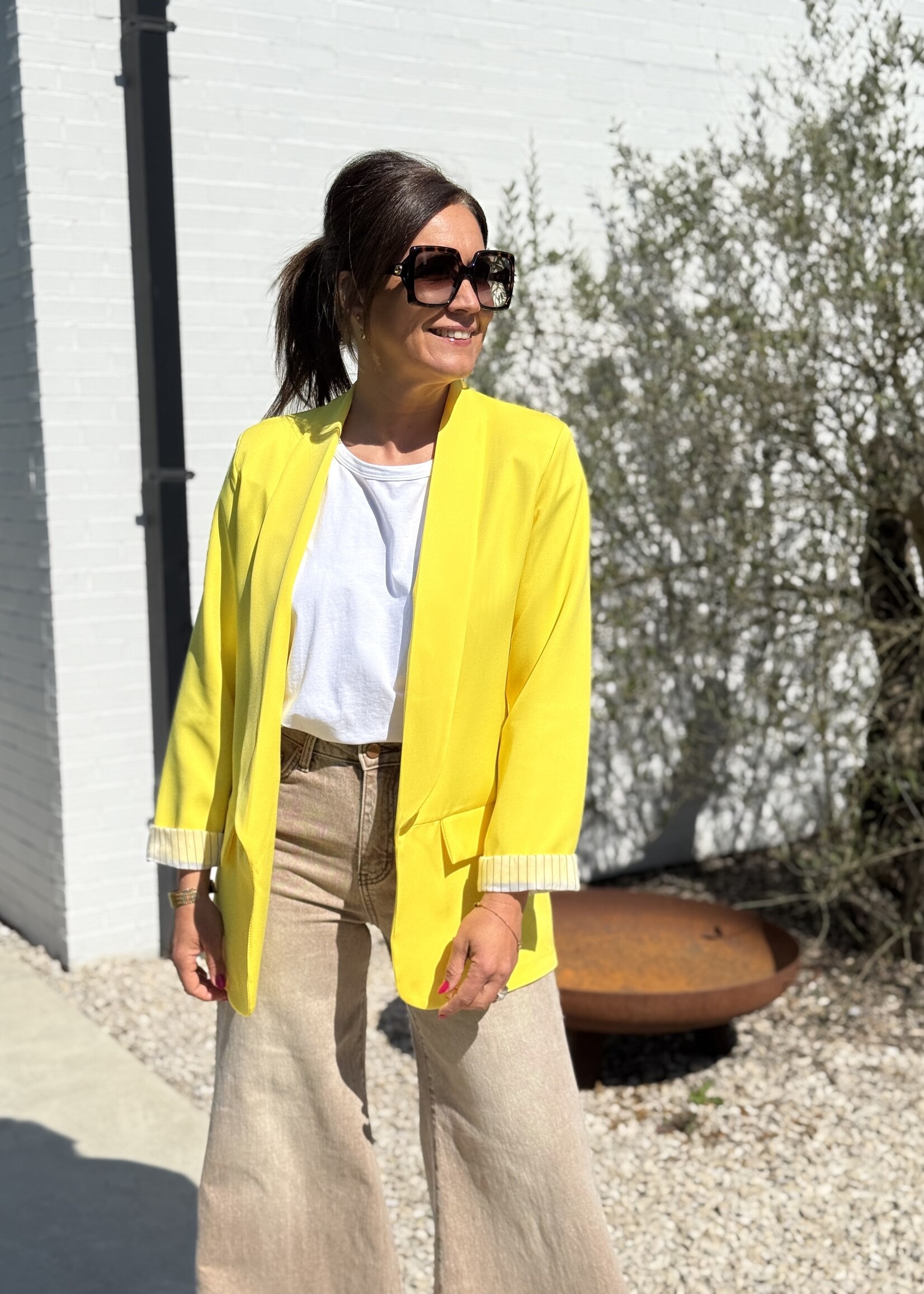 Guts & Goats Oona Yellow Blazer