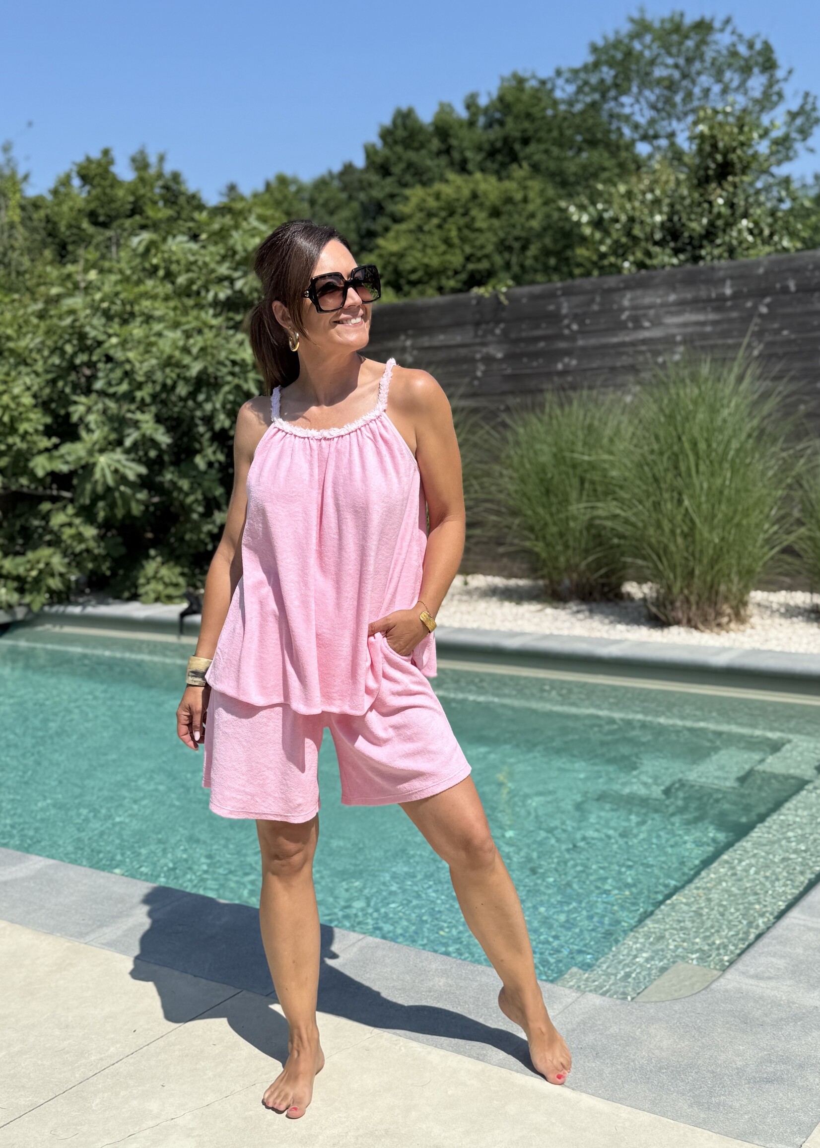 Guts & Goats Aimé Pink Shorts