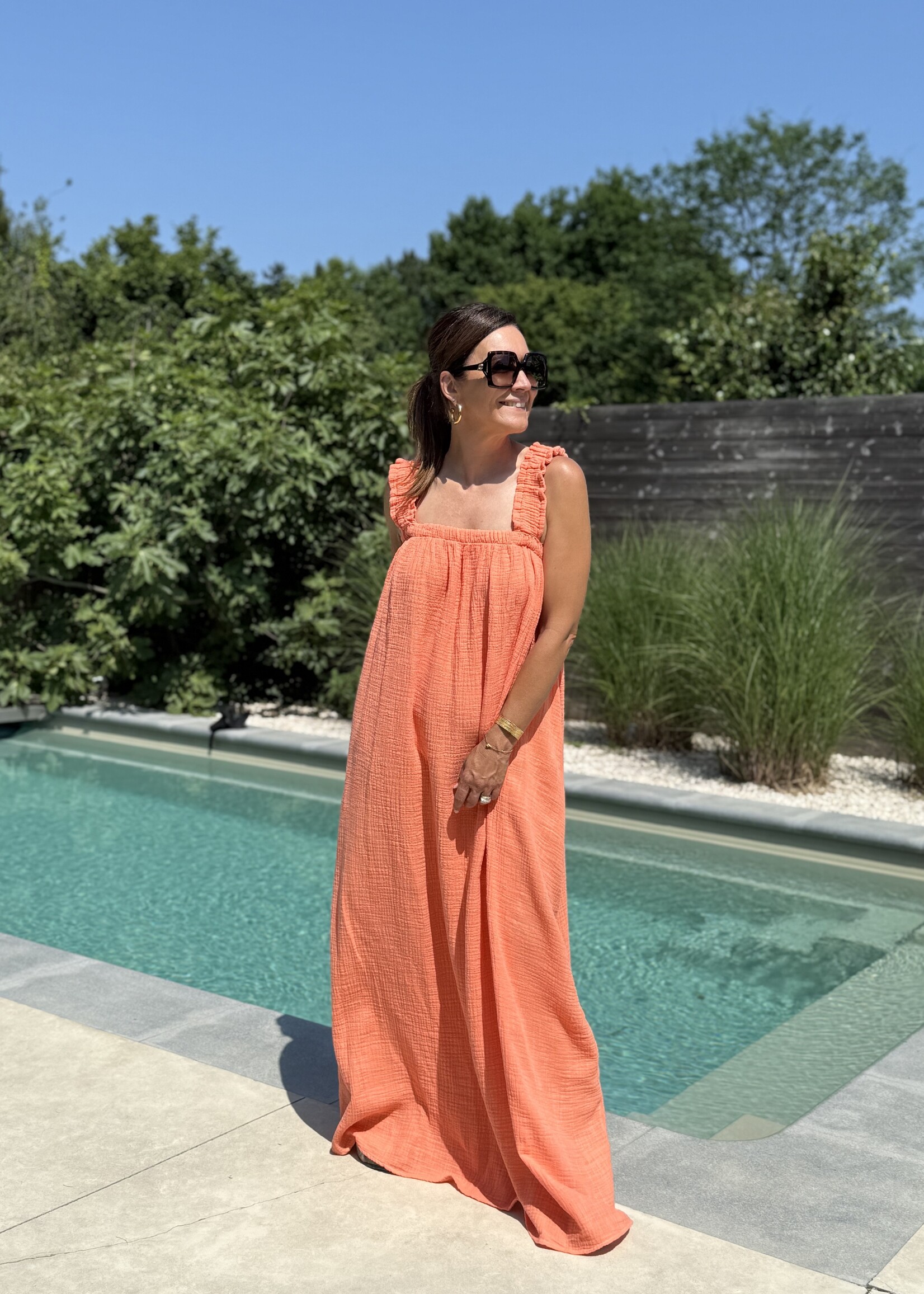 Guts & Goats Antoinette Salmon Dress