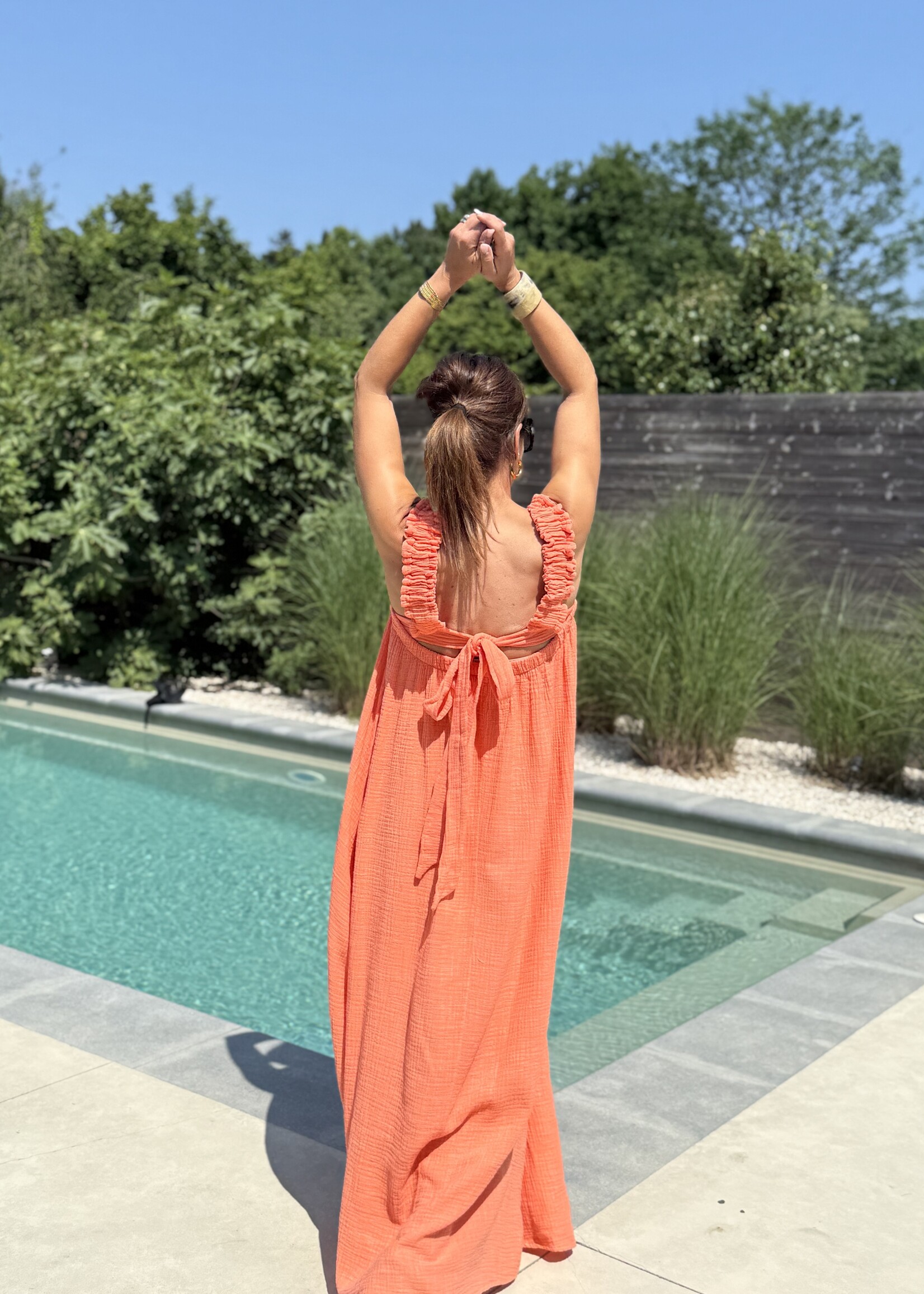 Guts & Goats Antoinette Salmon Dress
