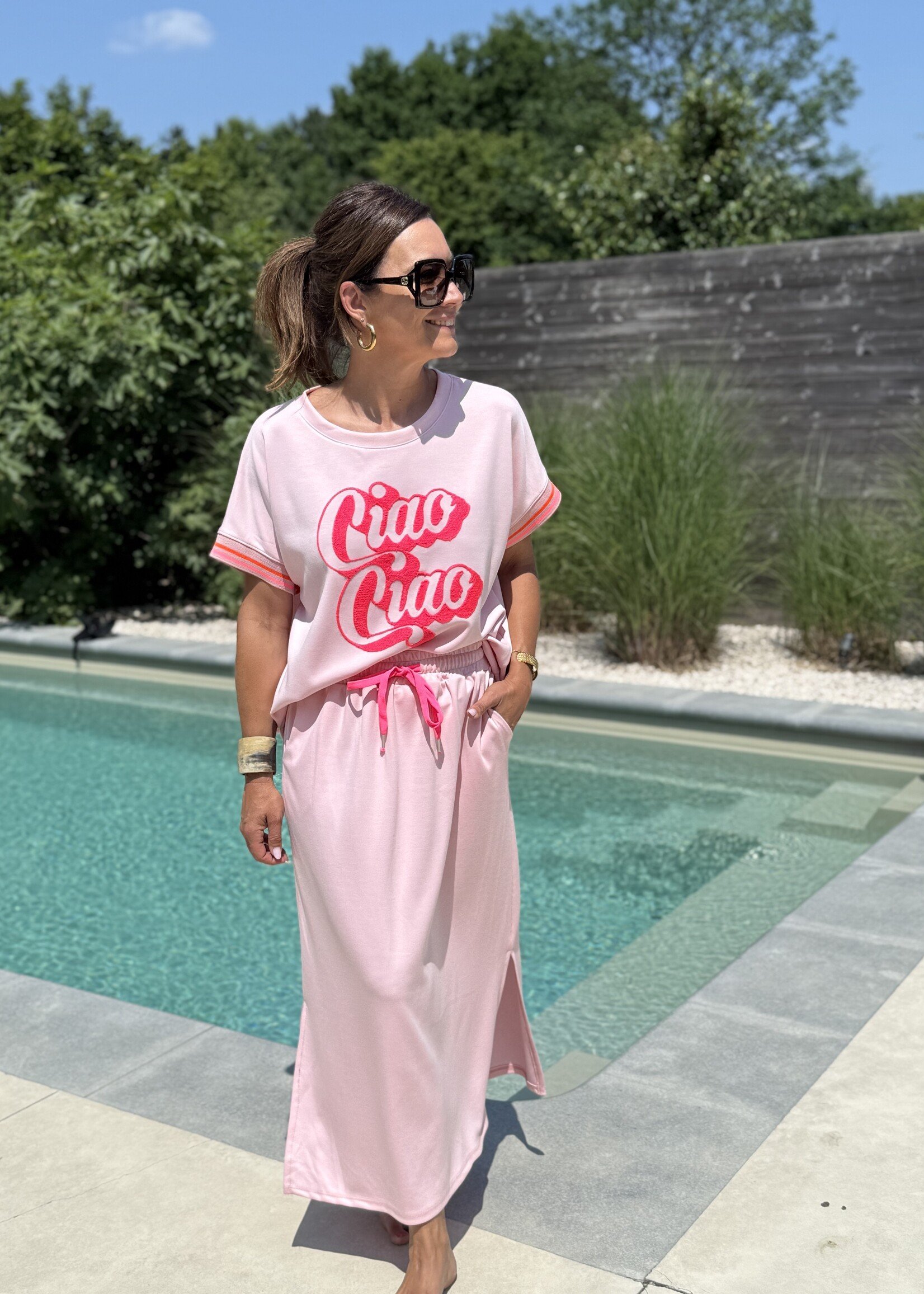 Guts & Goats Ciao Pink Top