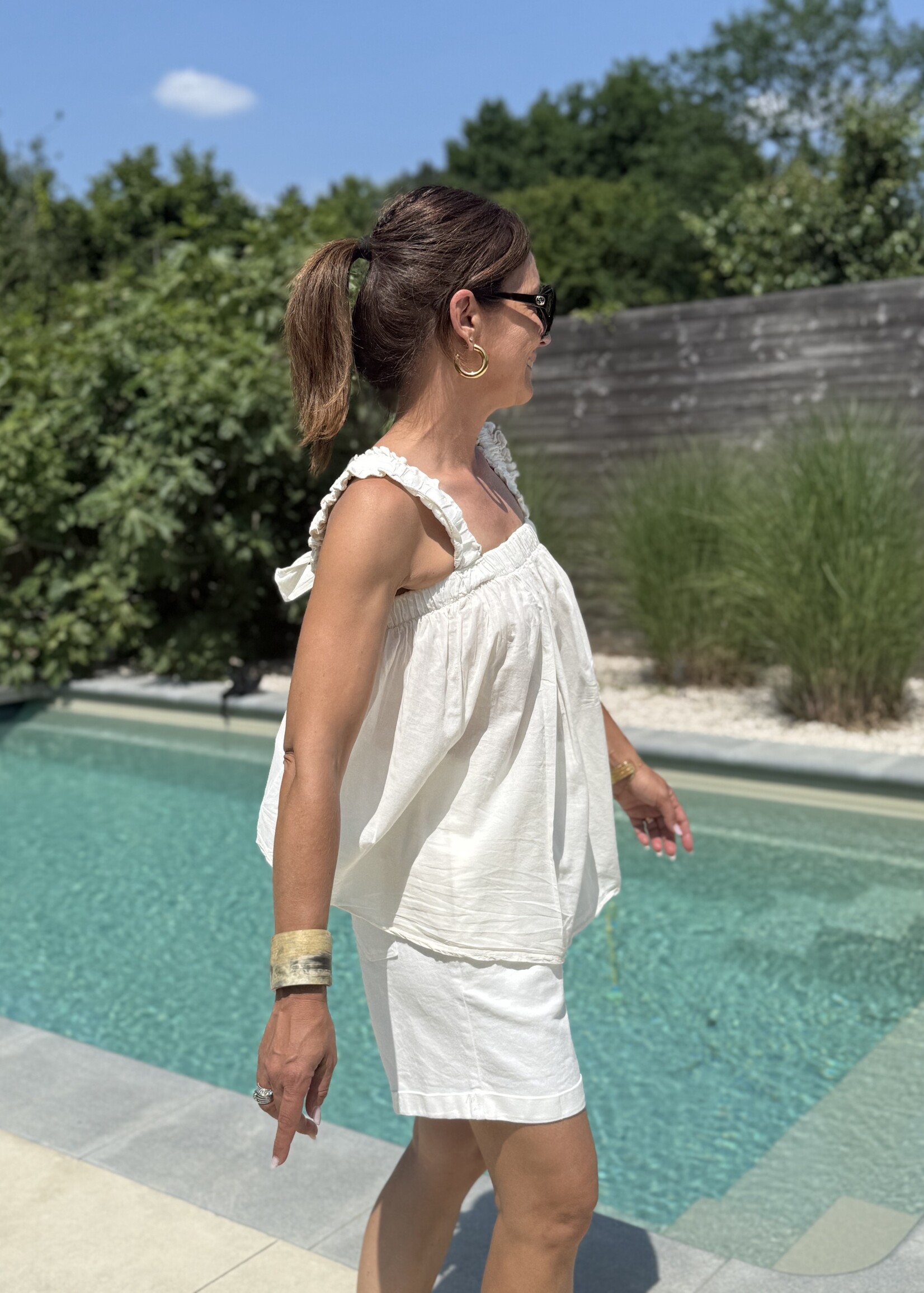 Guts & Goats Minou Creme Top