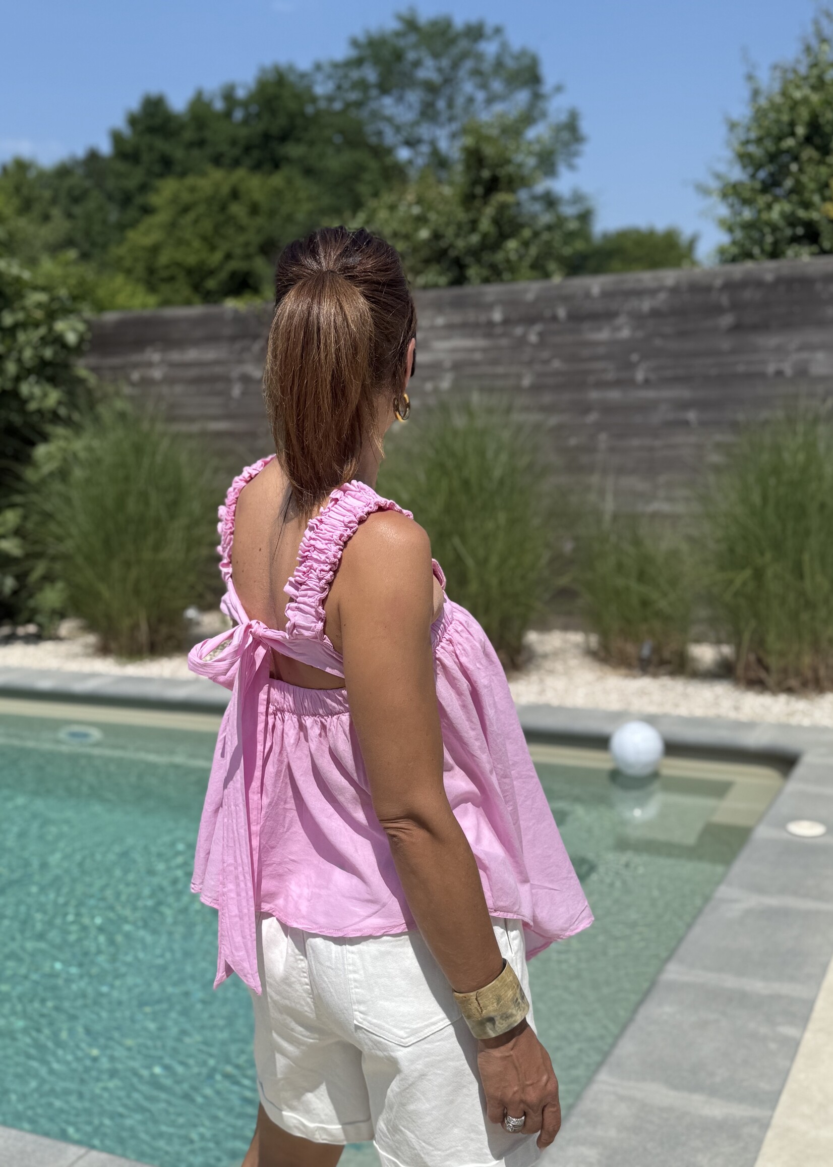 Guts & Goats Minou Pink Top