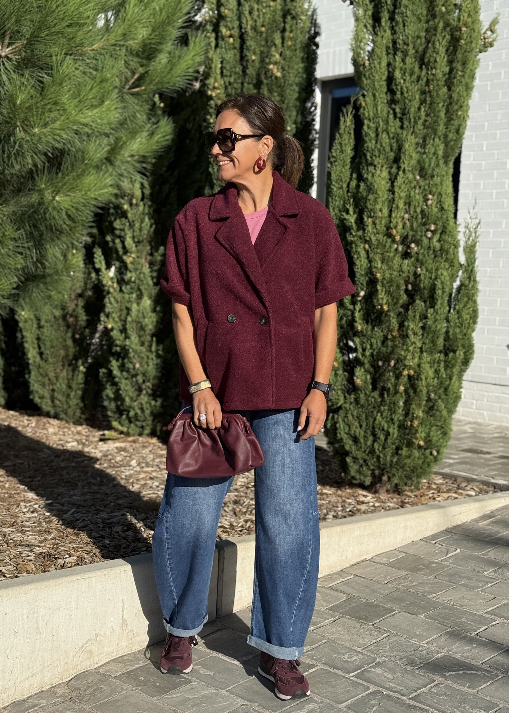 Guts & Goats Olivia Bordeaux Veste