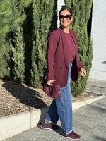 Guts & Goats Irmy Wine Blazer