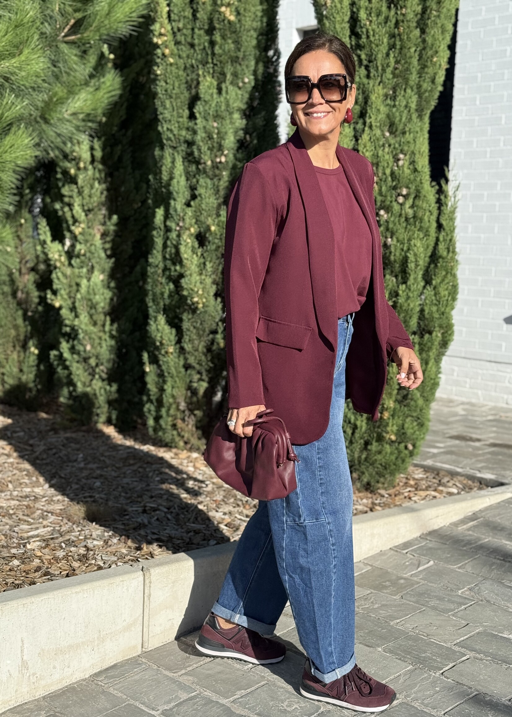 Guts & Goats Irmy Wine Blazer