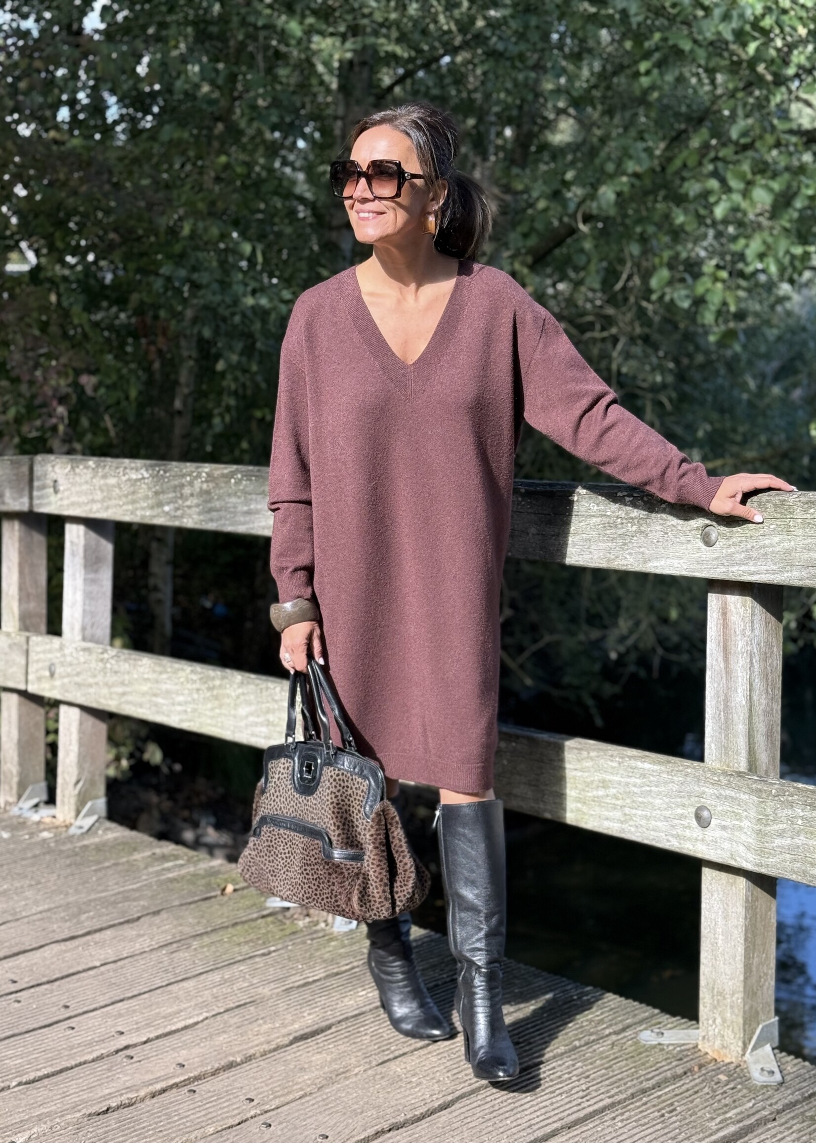 Guts & Goats Luna Brown Dress