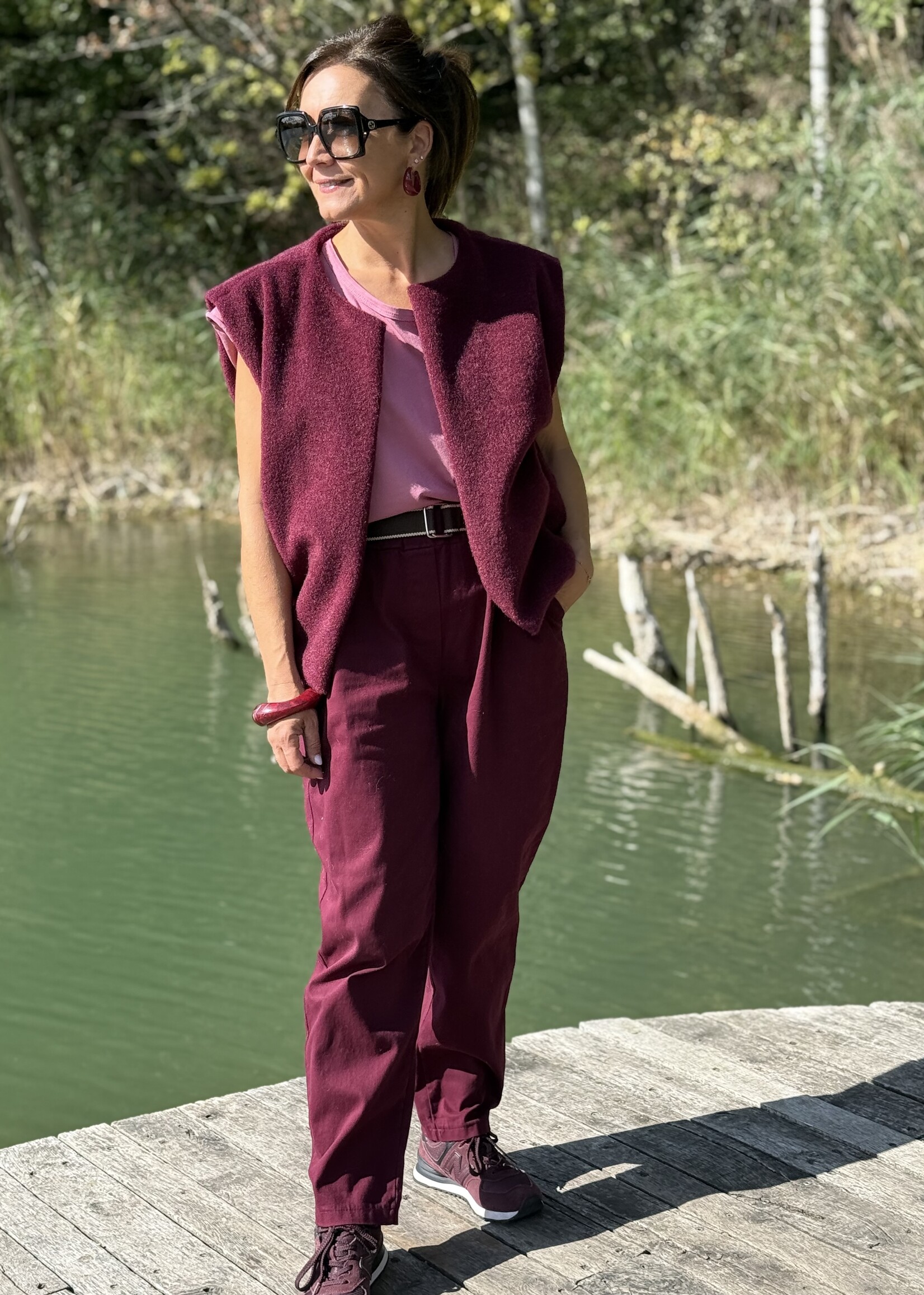 Guts & Goats Mabel Bordeaux Pants