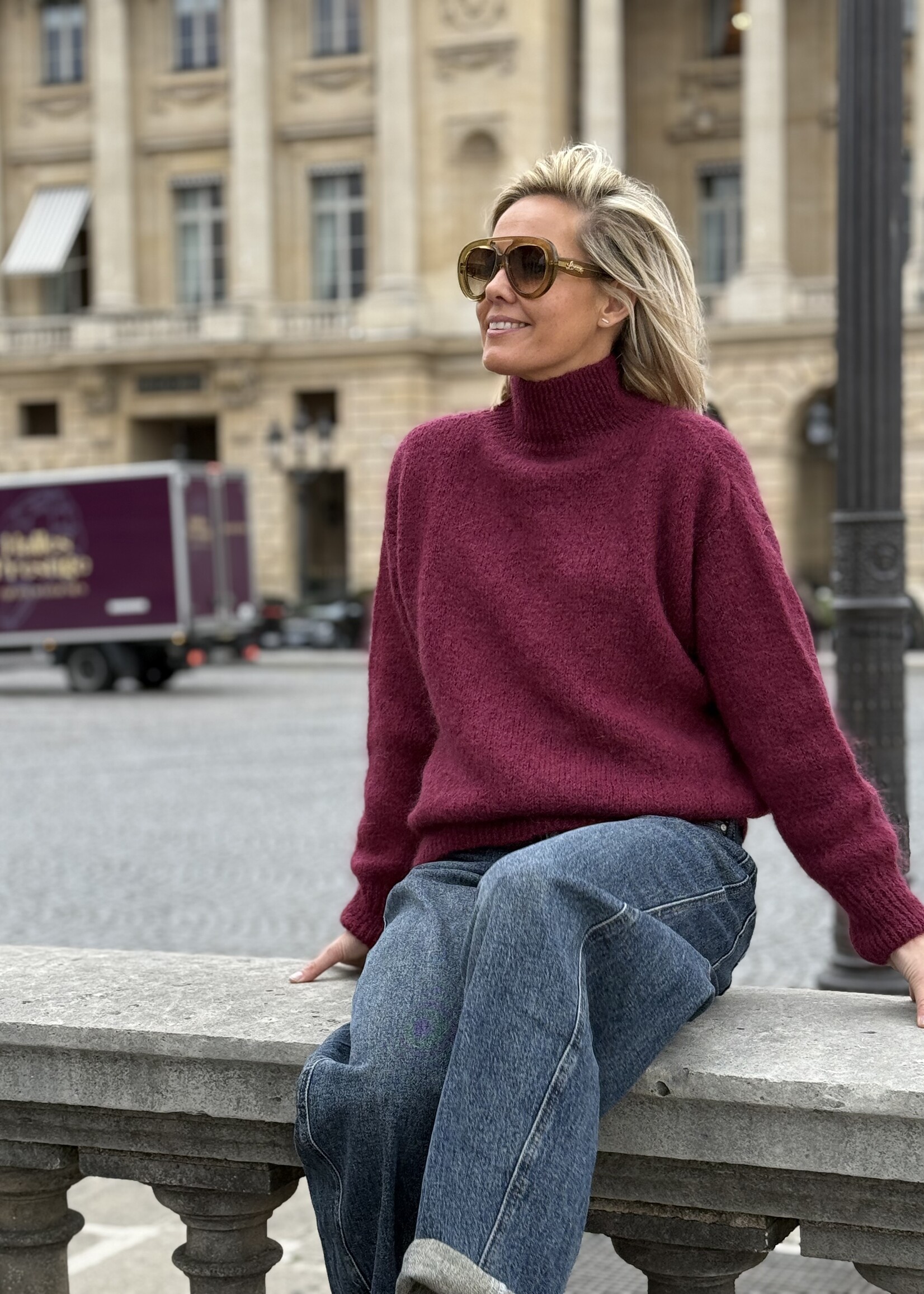 Guts & Goats Lyla Burgundy Pull