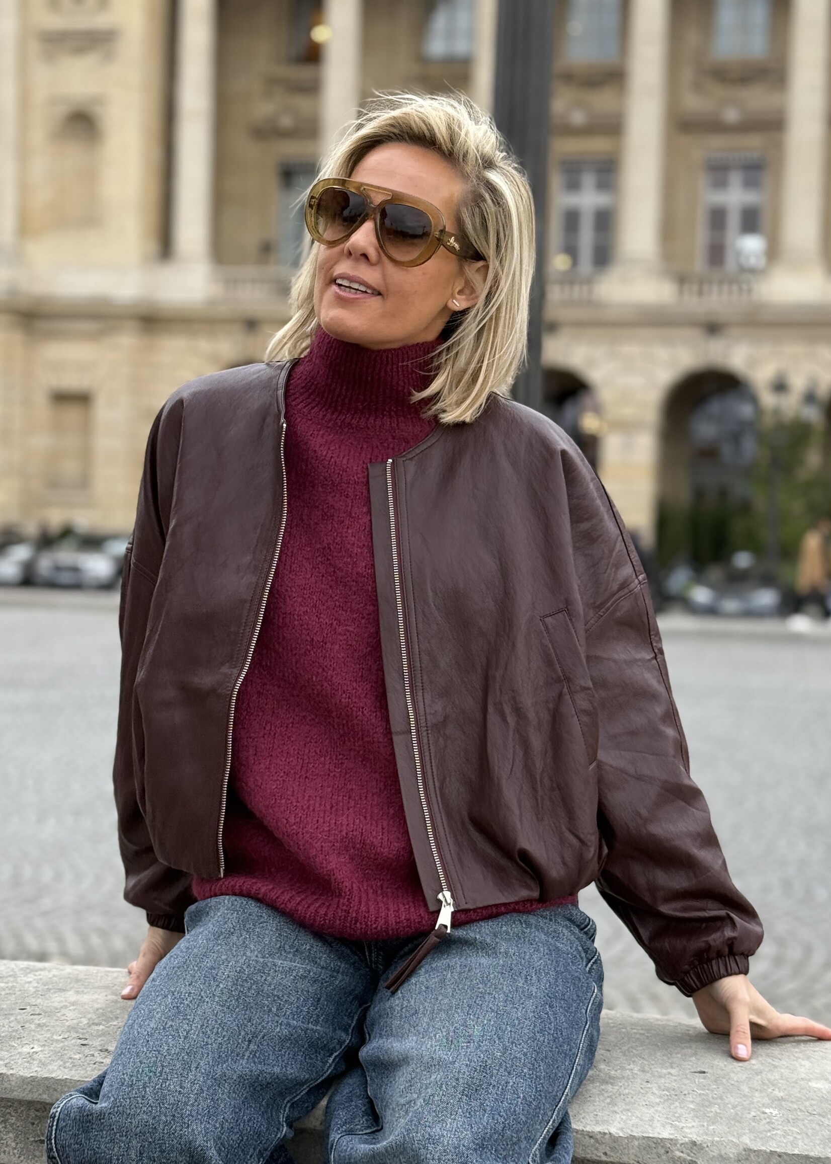 Guts & Goats Lyla Burgundy Pull