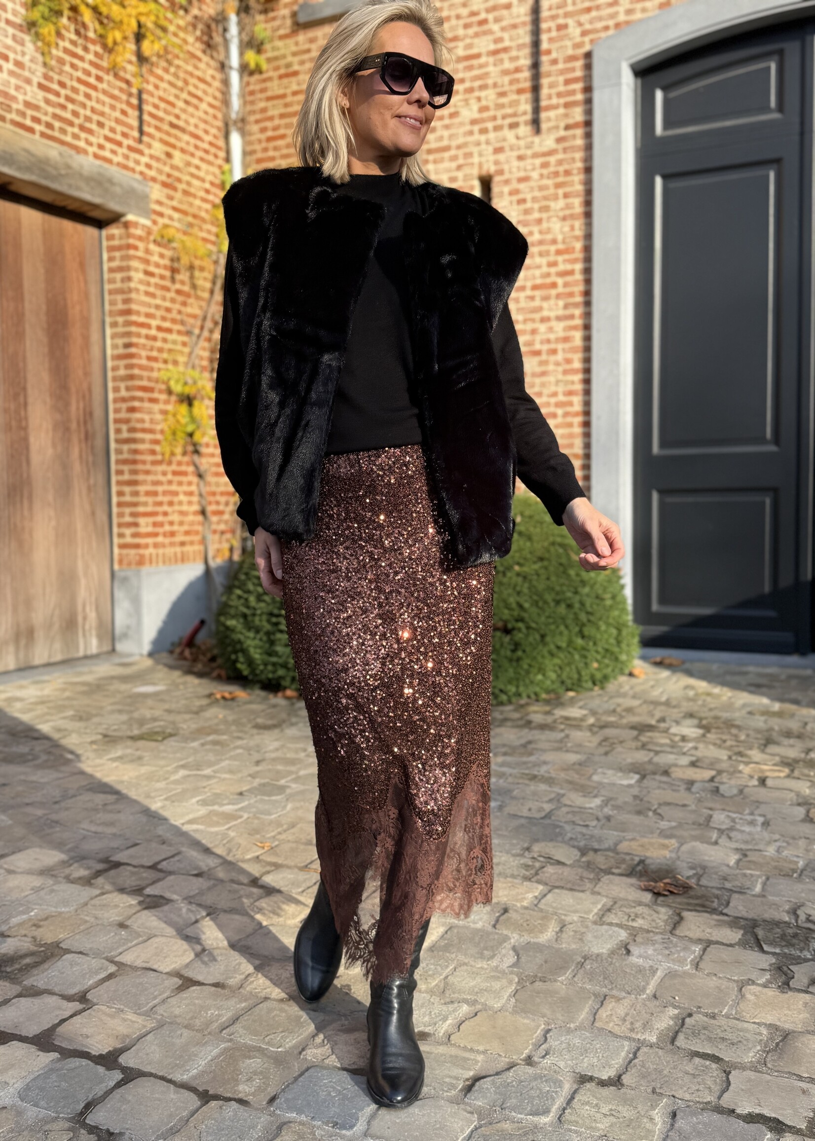 Guts & Goats Blair Coffee Skirt