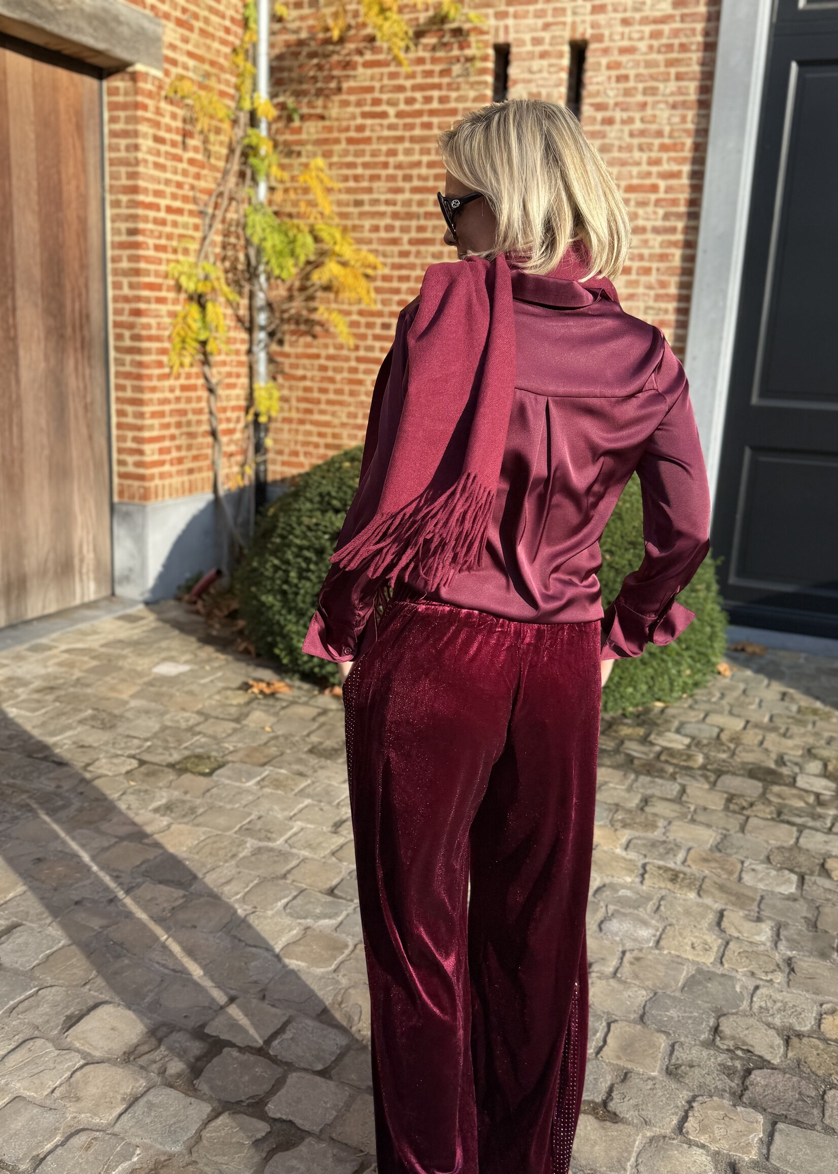 Guts & Goats Pauline Burgundy Scarf