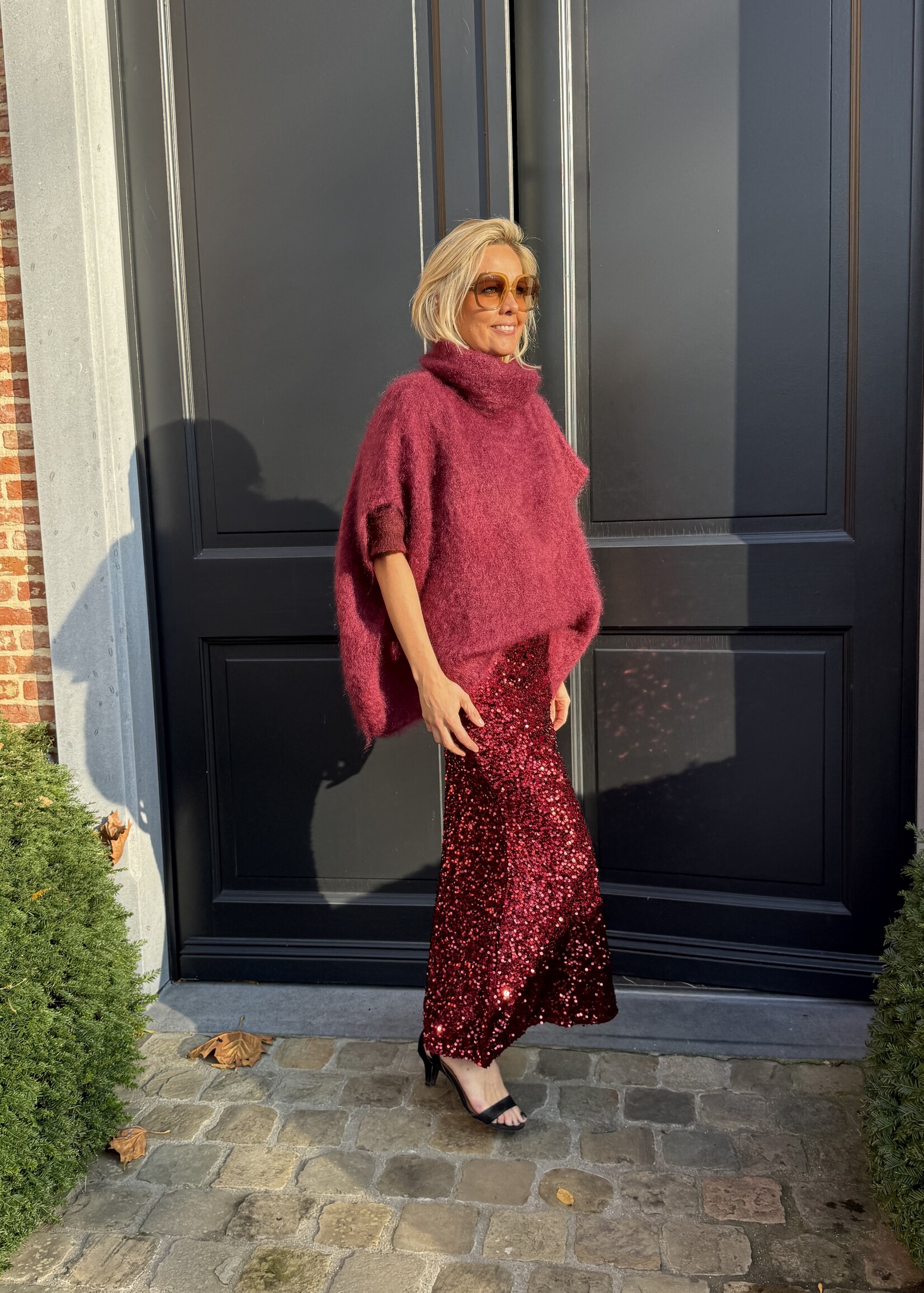 Guts & Goats Bobbie Bordeaux Skirt