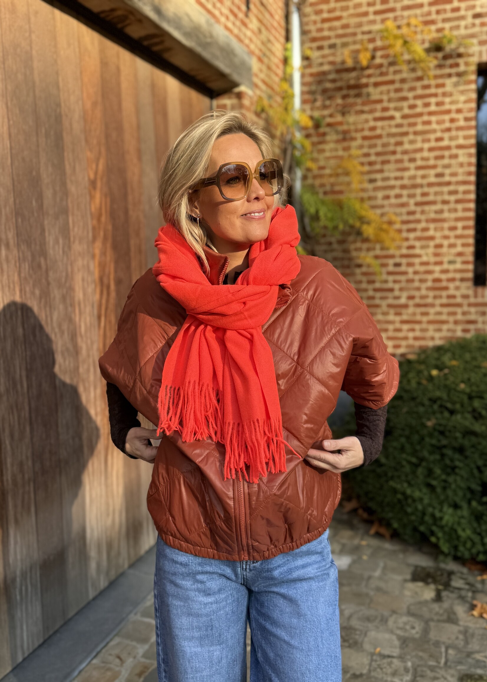 Guts & Goats Pauline Coral Scarf