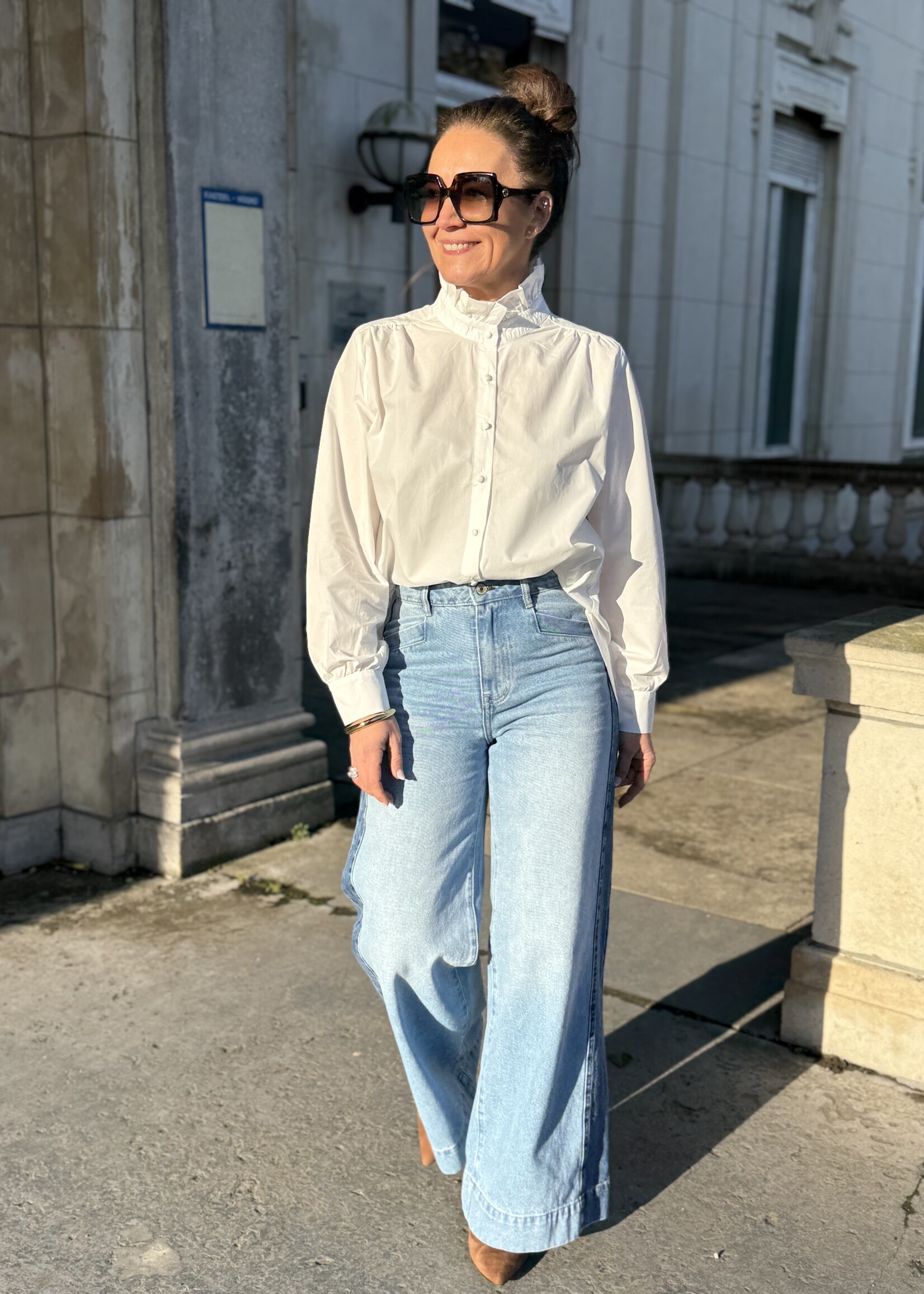 Guts & Goats Rome White Blouse