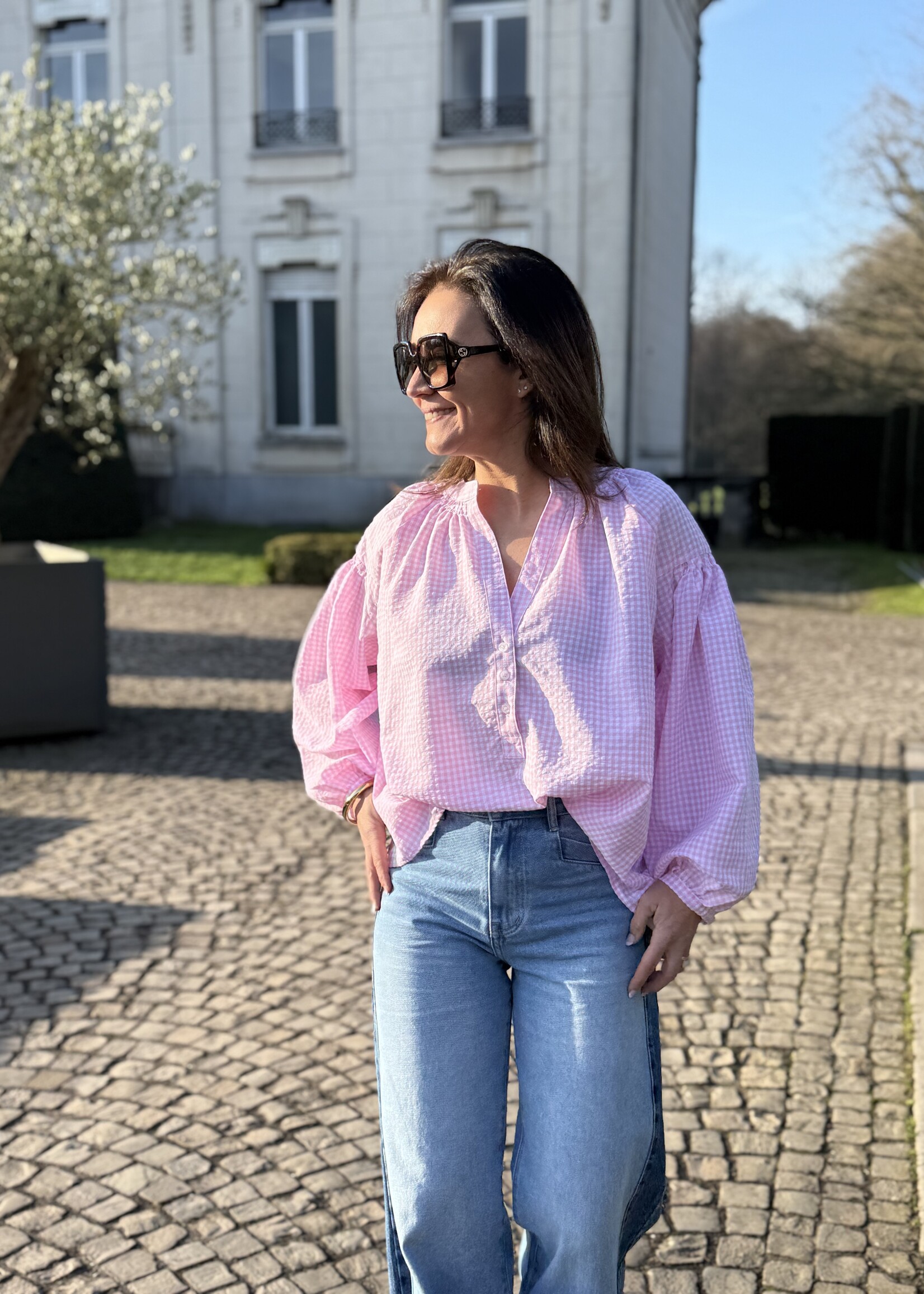 Guts & Goats Manon Pink Blouse