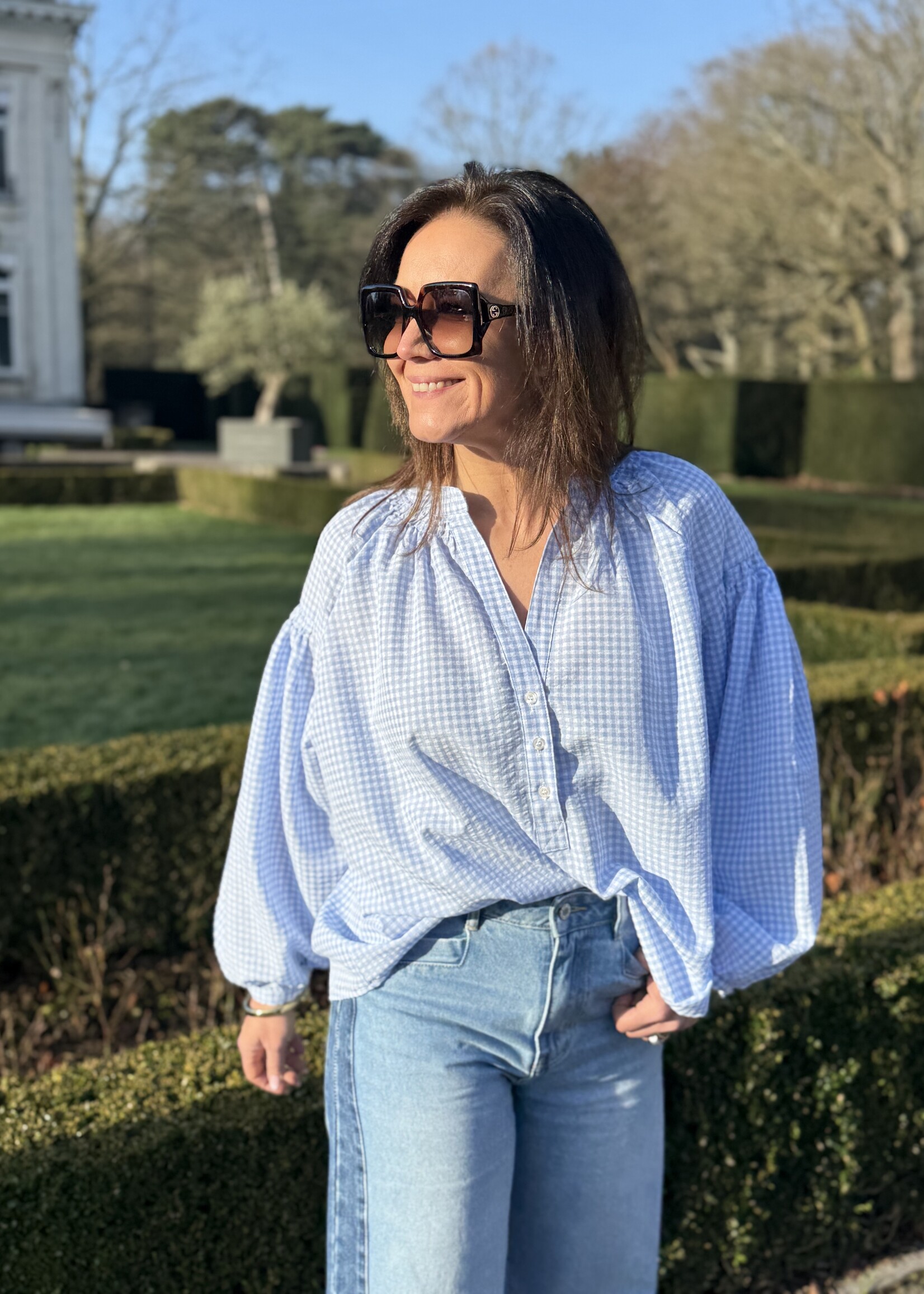 Guts & Goats Manon Blue Blouse